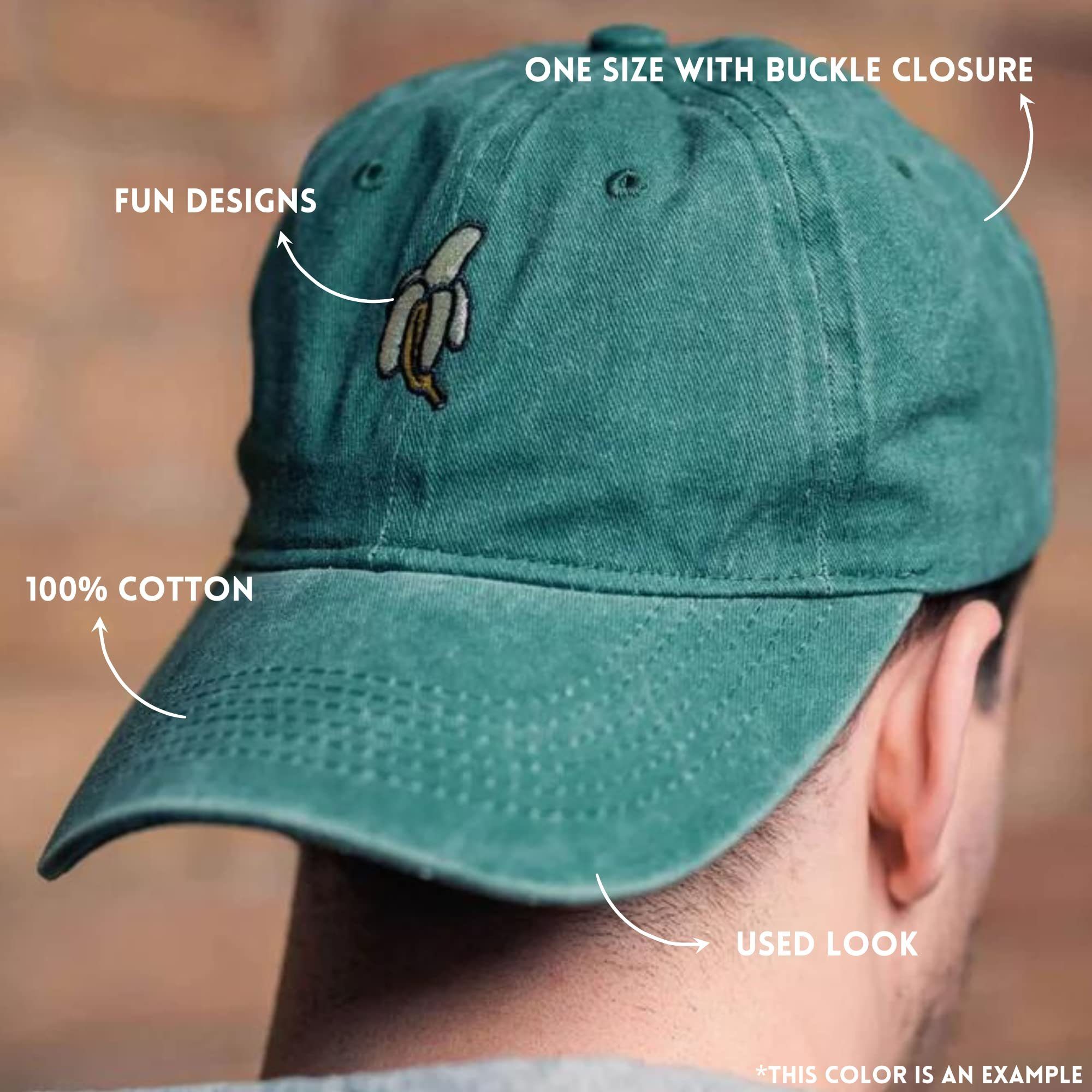 Made by Nami Baseball Cap Basecap Used Look - Rot Schwarz Grün mit oder ohne Prints Softshell Baseball Caps - Schirm-Mütze Kopfbedeckung - Unisex – Bild 5 von 5