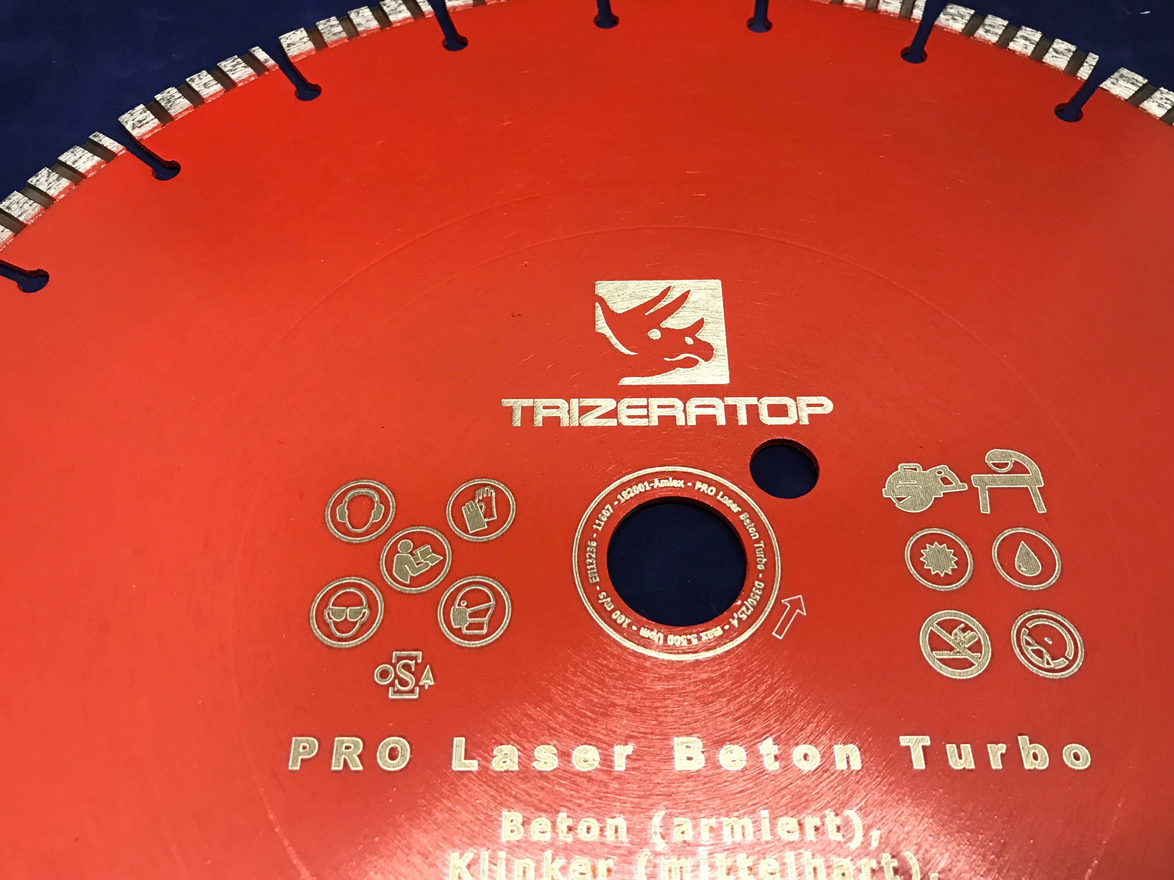 TRIZERATOP Trennscheibe PRO Laser Beton Turbo 25,4 mm mm 300