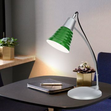 etc-shop Schreibtischlampe, Leuchtmittel nicht inklusive, Tischleuchte Nachttischlampe Tischlampe Wohnzimmer