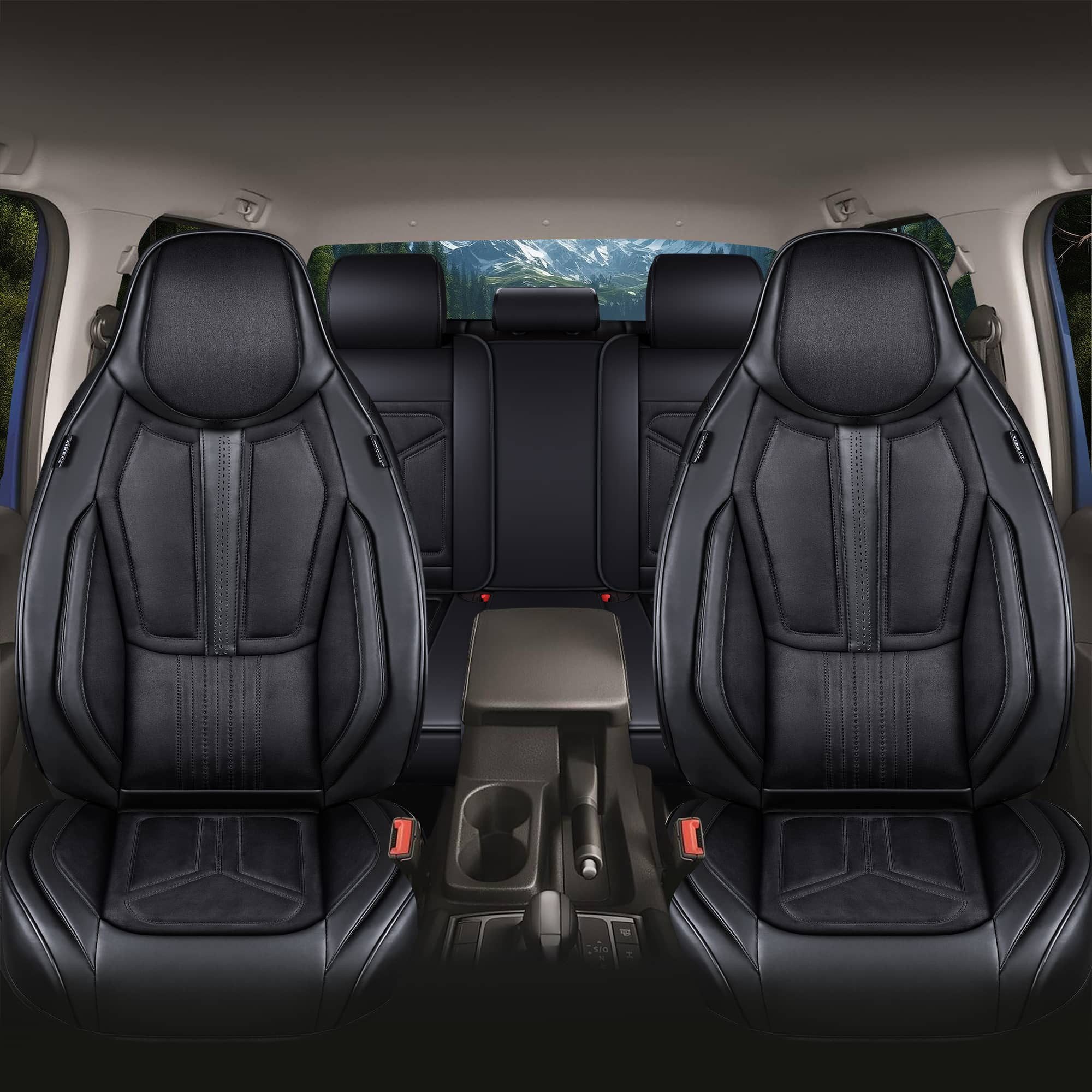 BREMER SITZBEZÜGE Autositzbezug für Dacia Sandero 1 Bj 2008-12 (FS3), Set, Komplettset Vorne und Hinten, in Schwarz