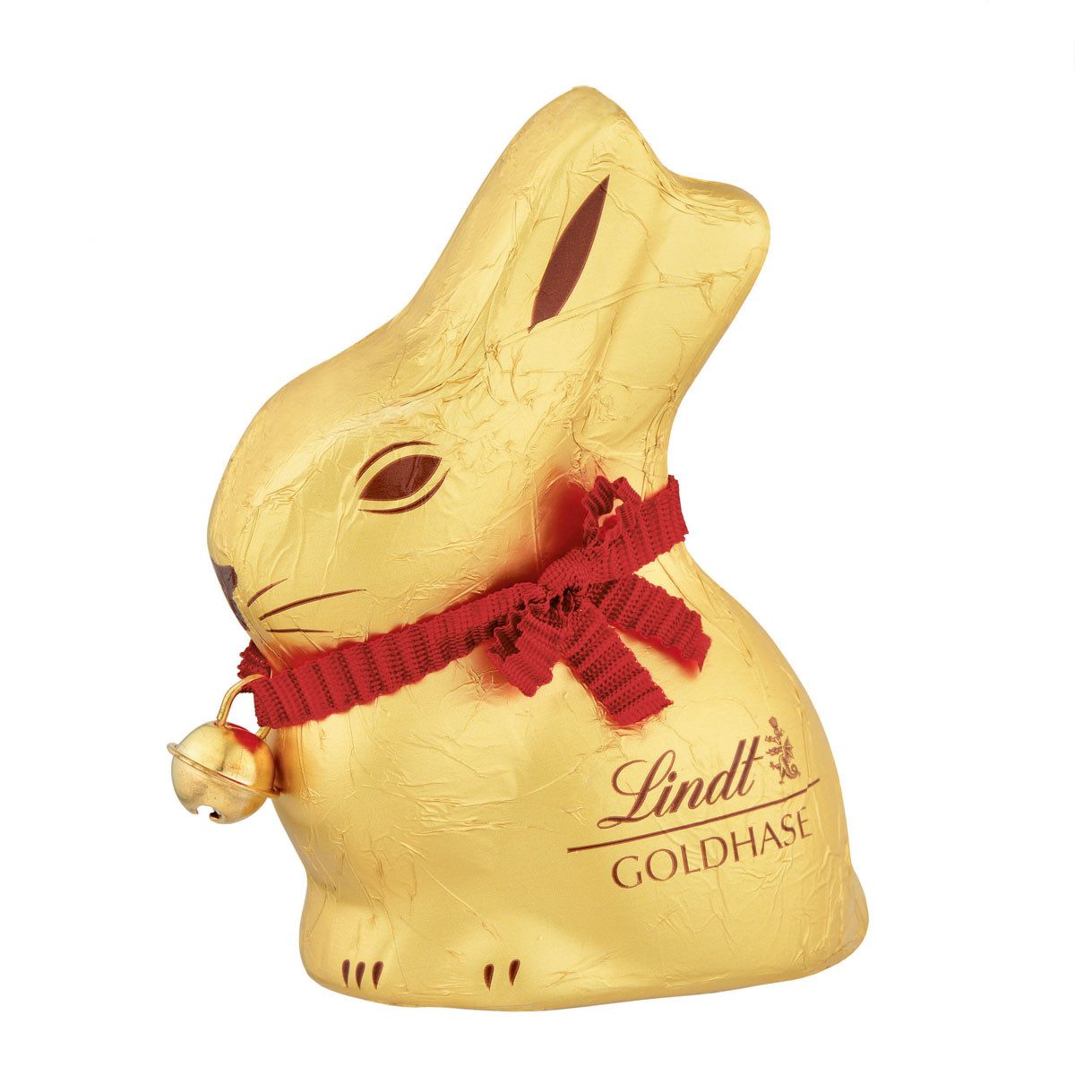 LINDT Schokolade, Lindt Goldhase Hohlfigur aus Alpenvollmilch Schokolade Ostern 50g