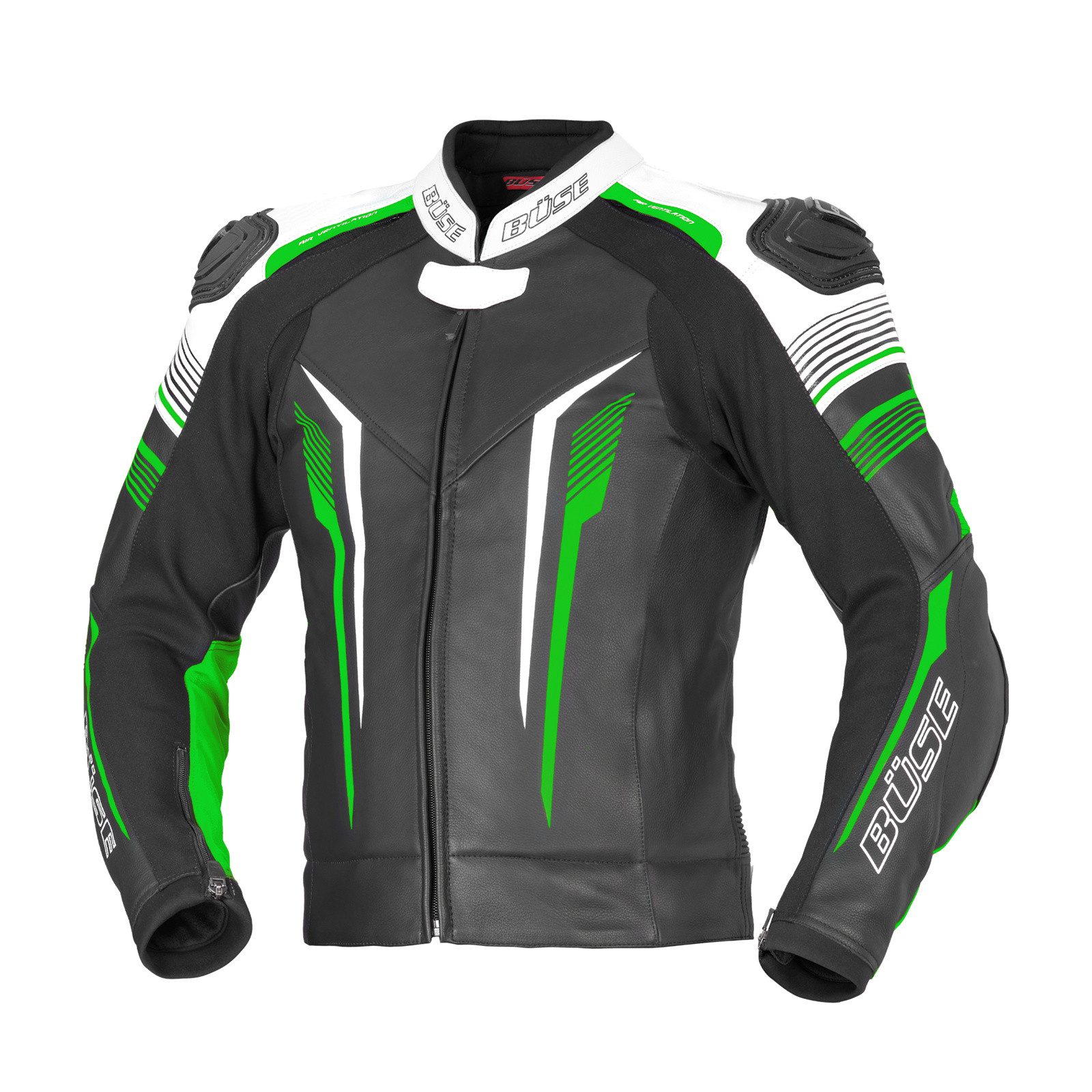 Büse Motorradkombi Büse Tormo Damen Lederkombi 2tlg. Schwarz / Grün