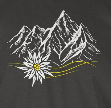 Shirtracer T-Shirt Edelweiß Berge Wandern Wanderlust Berg ruft Alpen Mode für Oktoberfest Herren