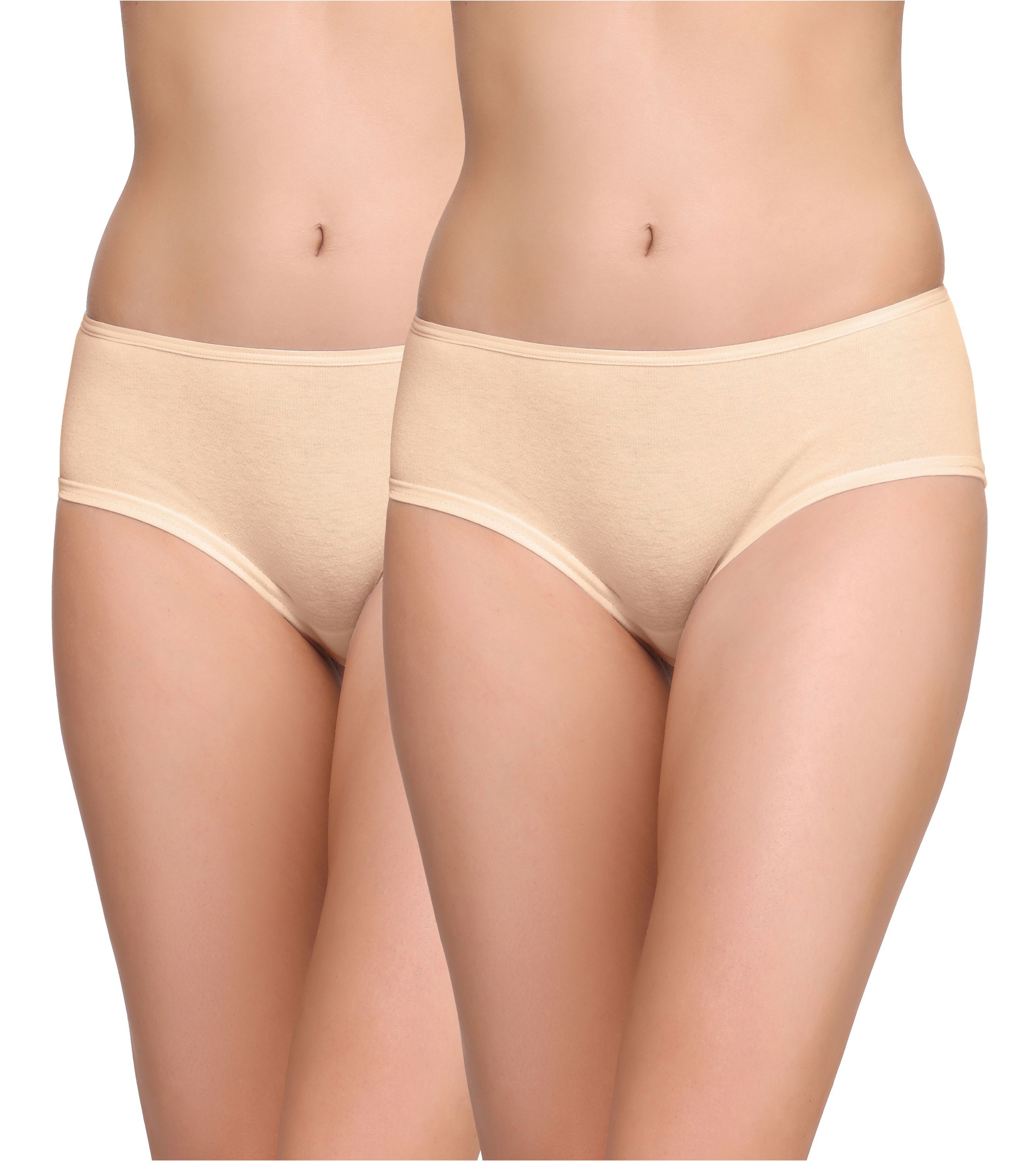 Hüftslip Damen Glatte Bequeme Unterhose Slip BLVDA036 (2Pack)
