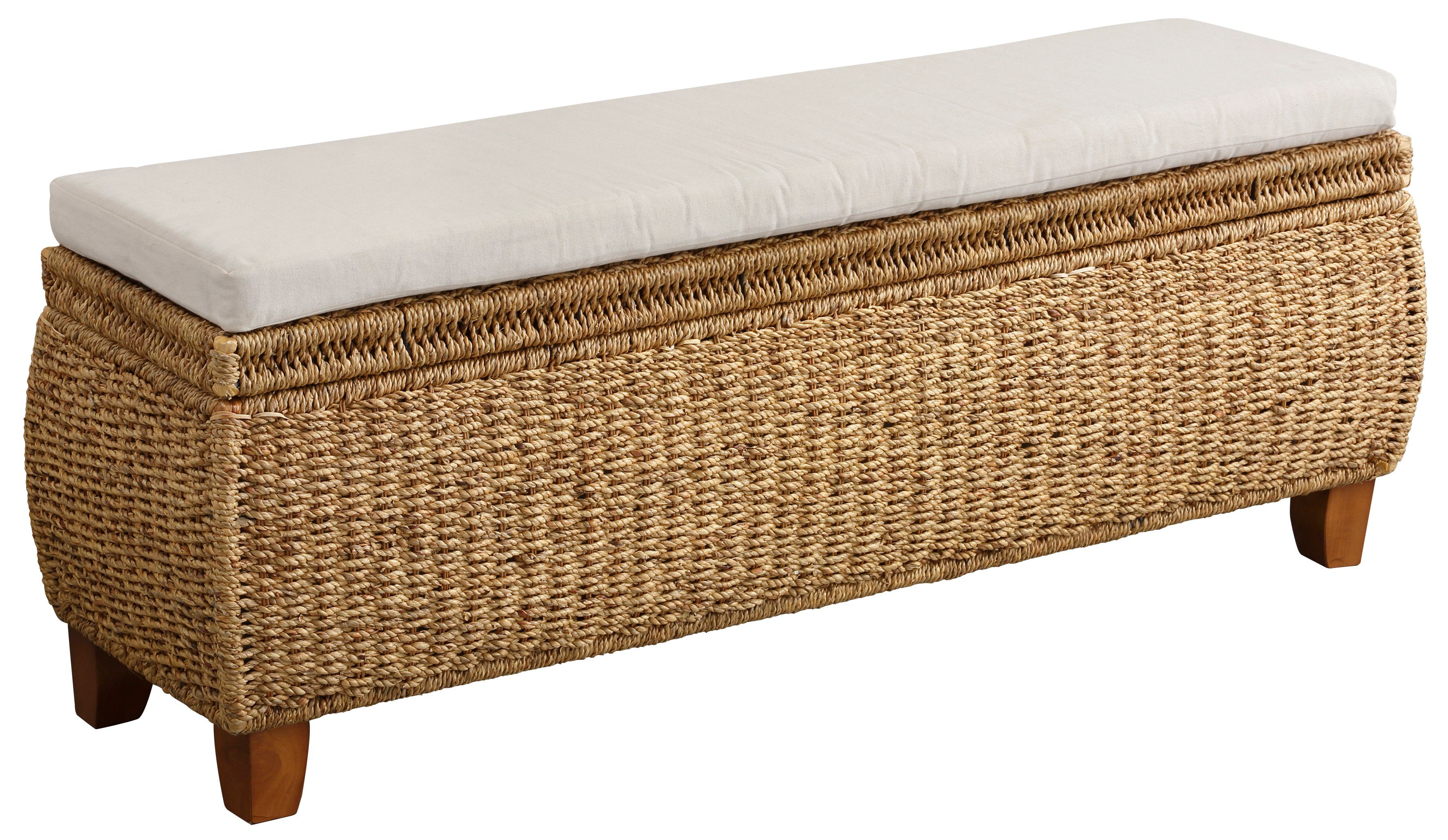 Home affaire Truhenbank Larkson, aus Wasserhyazinthe, inklusive Sitzkissen, einem aufklappbaren Deckel. € 219,99