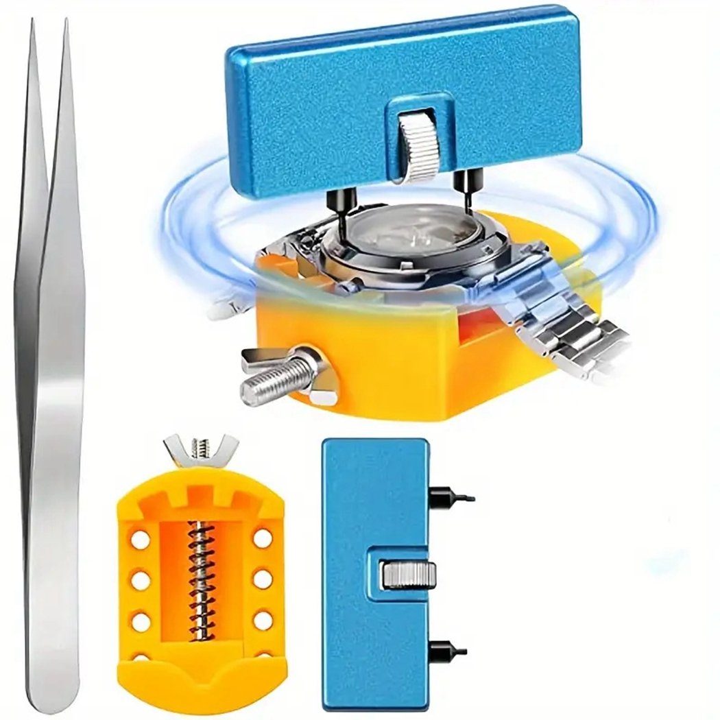 TUABUR Batteriewechselwerkzeug Montagewerkzeug Uhrenreparatur-Werkzeugsatz,