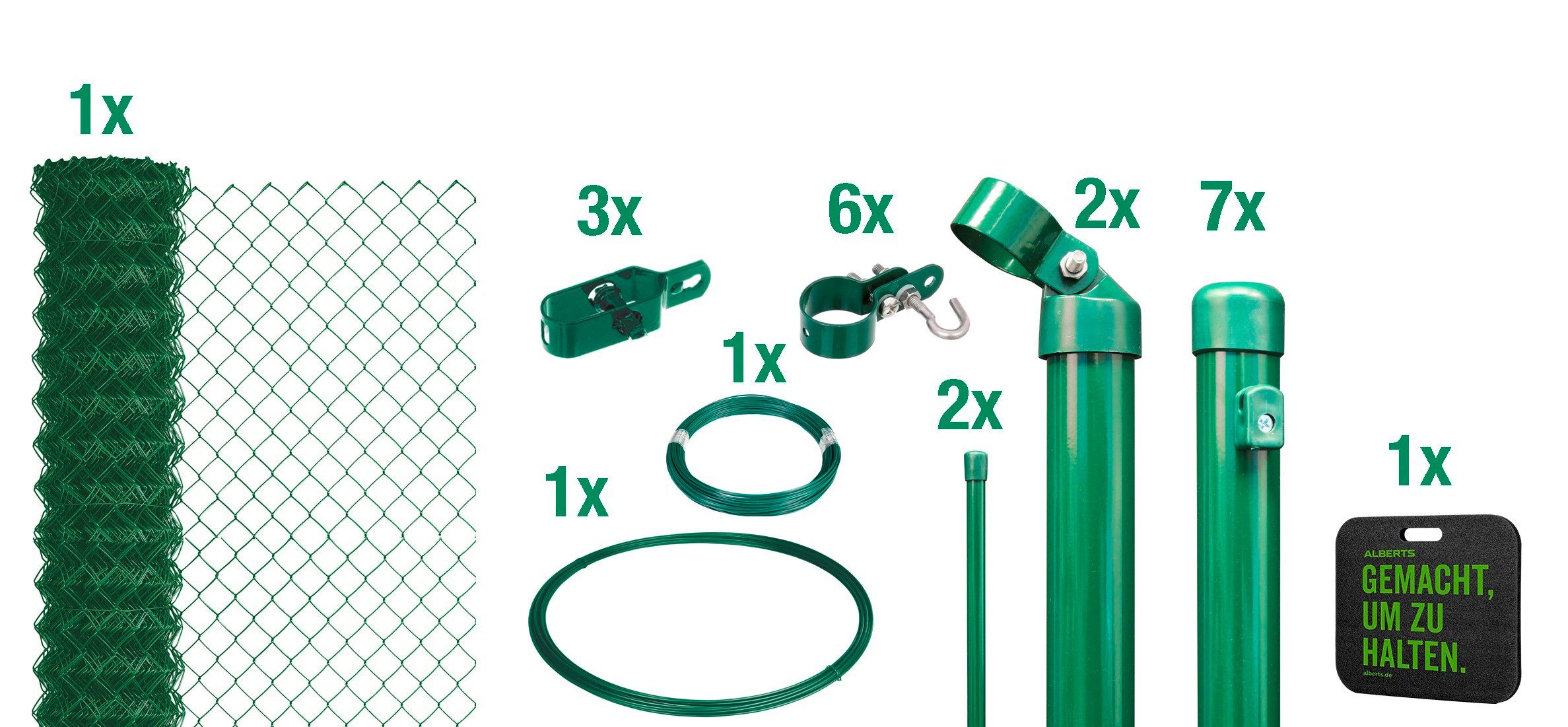 Alberts Maschendrahtzaun, (Set), Höhe: 80 - günstig online kaufen