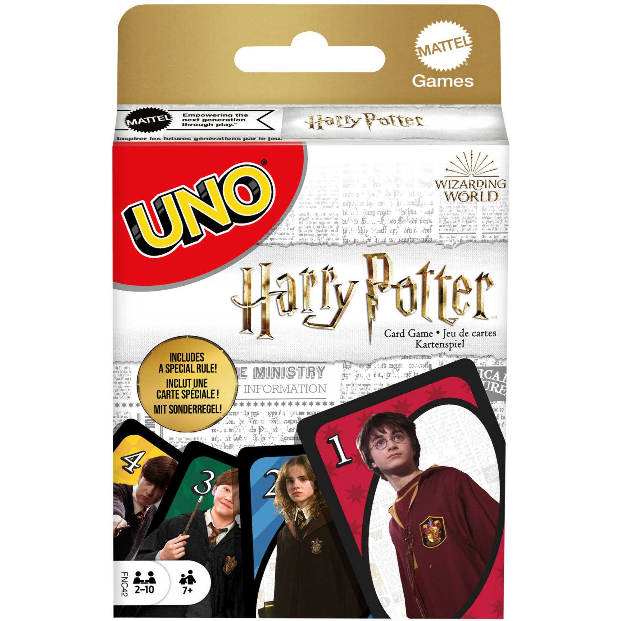 Uno Spiel Mattel UNO Harry Potter, Kartenspiel