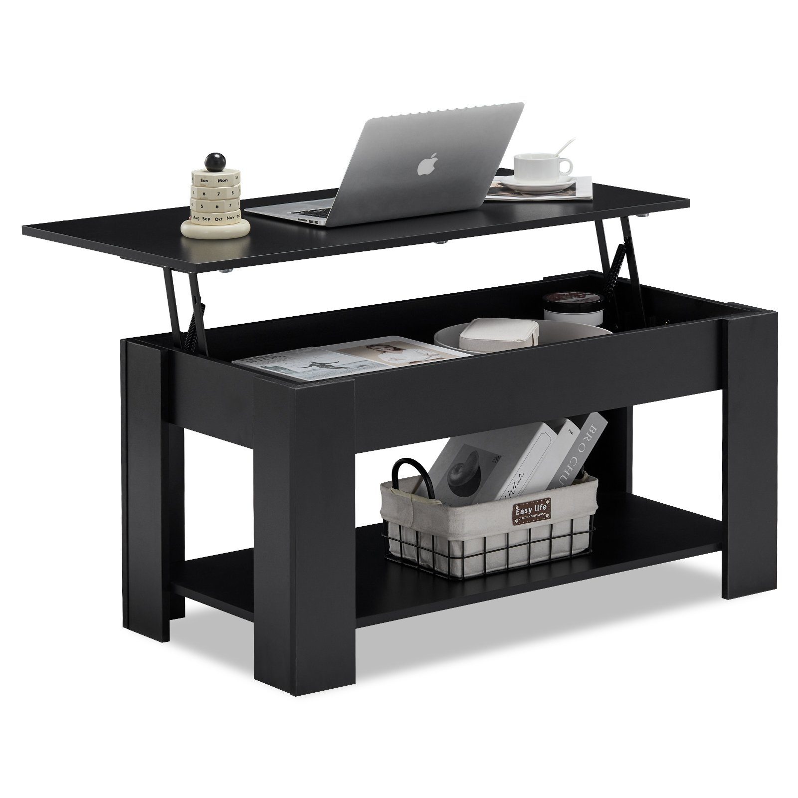 Ofcasa Couchtisch Sofatisch mit liftbarer Arbeitsplatte günstig online kaufen