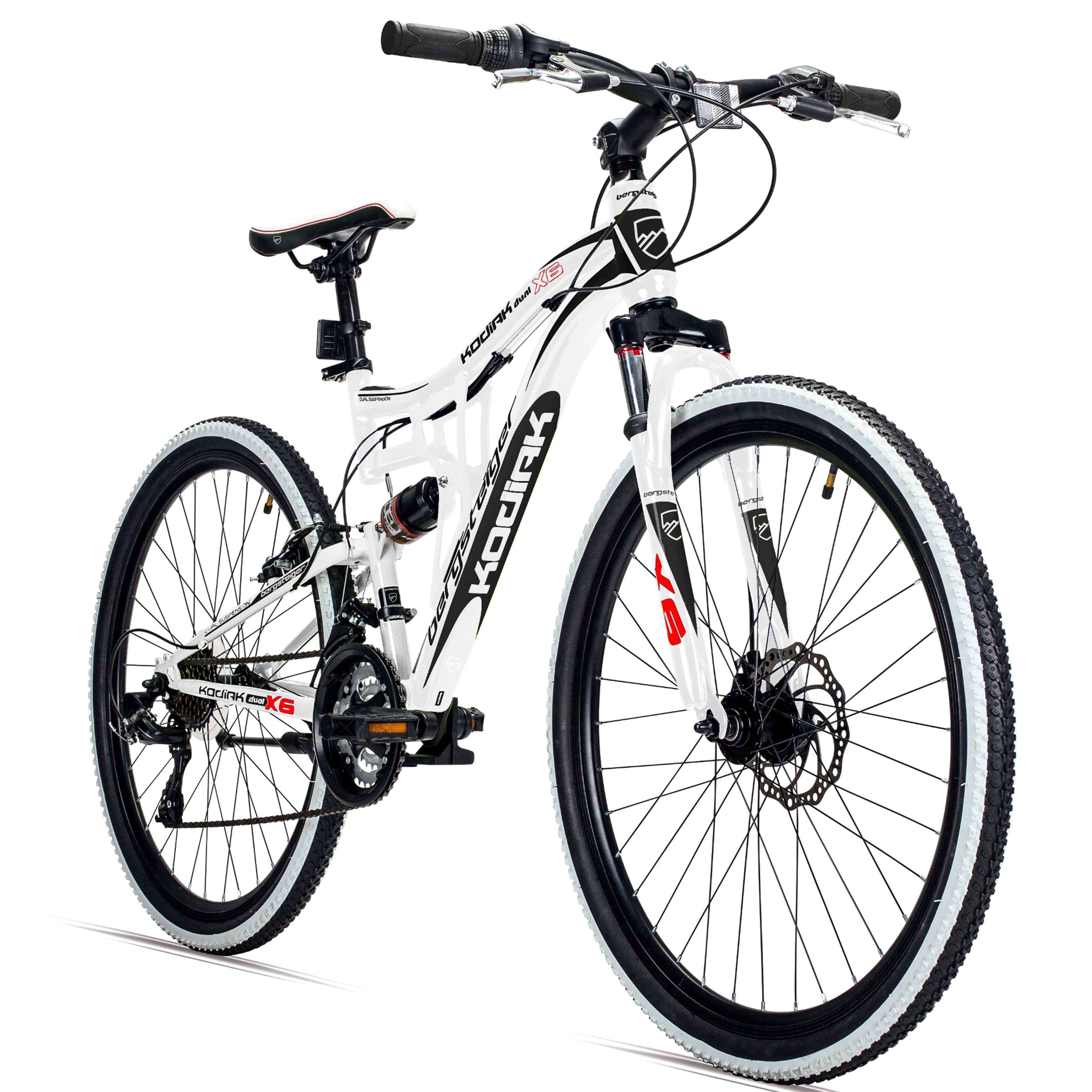 bergsteiger Mountainbike Kodiak 26, 29 Zoll Mountainbike, geeignet ab 150 cm, 21 Gang Shimano Tourney RD-TY300 Schaltwerk, Kettenschaltung