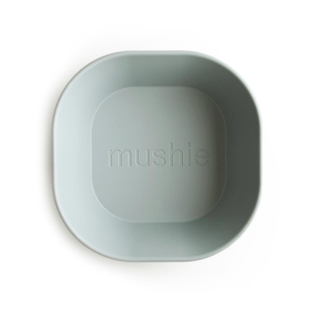 Mushie Sage, Schüssel, 2er Schale BPA-frei, aus Quadratisch Kunststoff, 400 Grün Müslischale, ml, Set, Kinderschale,