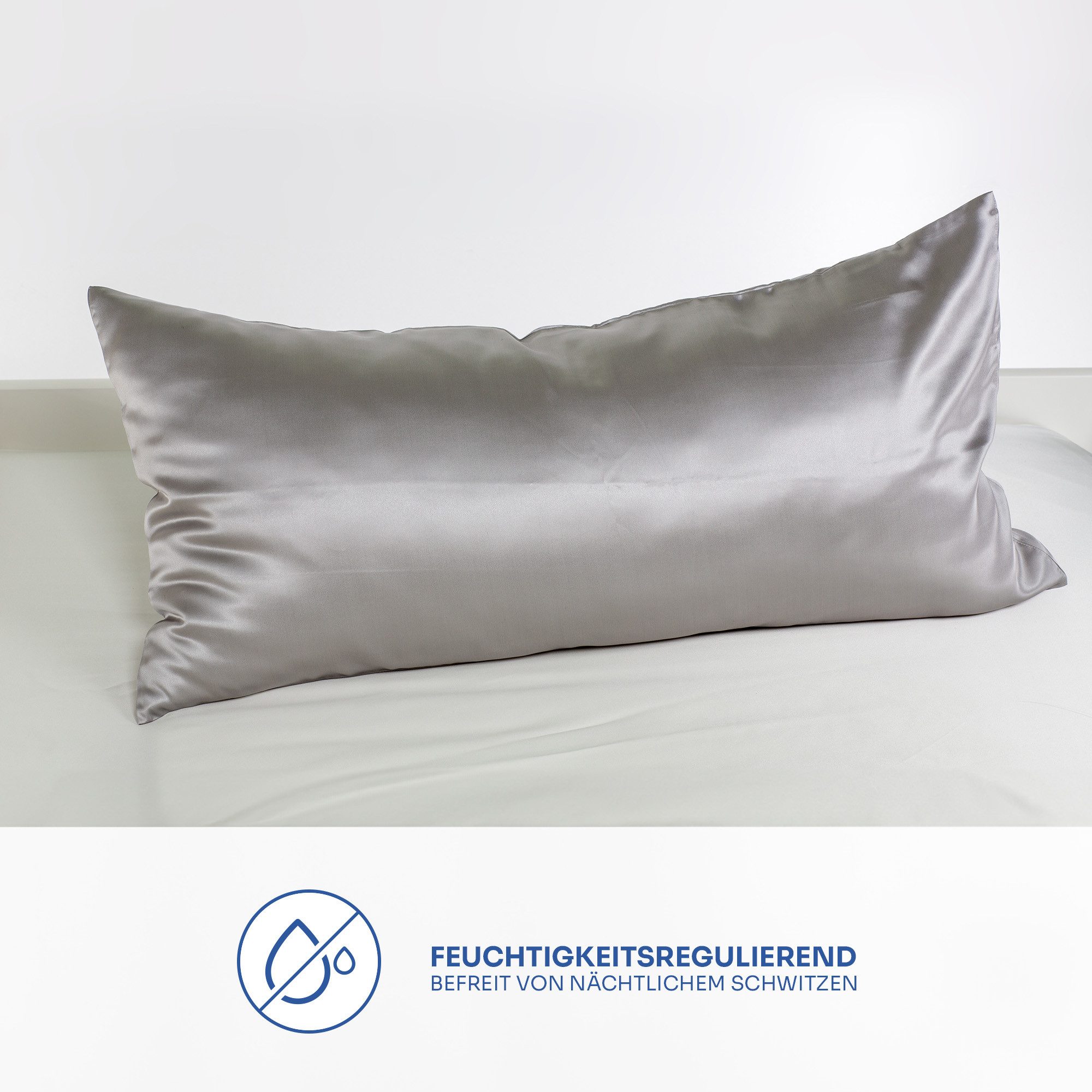 orignee Kissenbezug Seide Kissenbezug aus 100% Maulbeerseide, Grey, (1 Stüc günstig online kaufen
