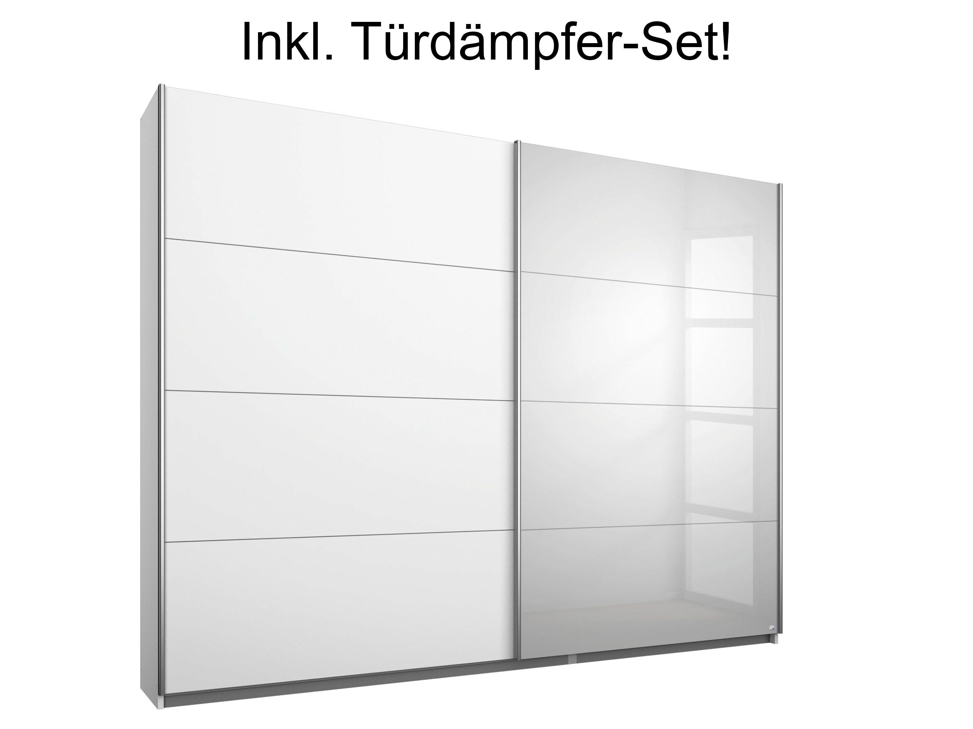 möbelando Schwebetürenschrank Emmy 226 x 210 x 57 cm (B/H/T)