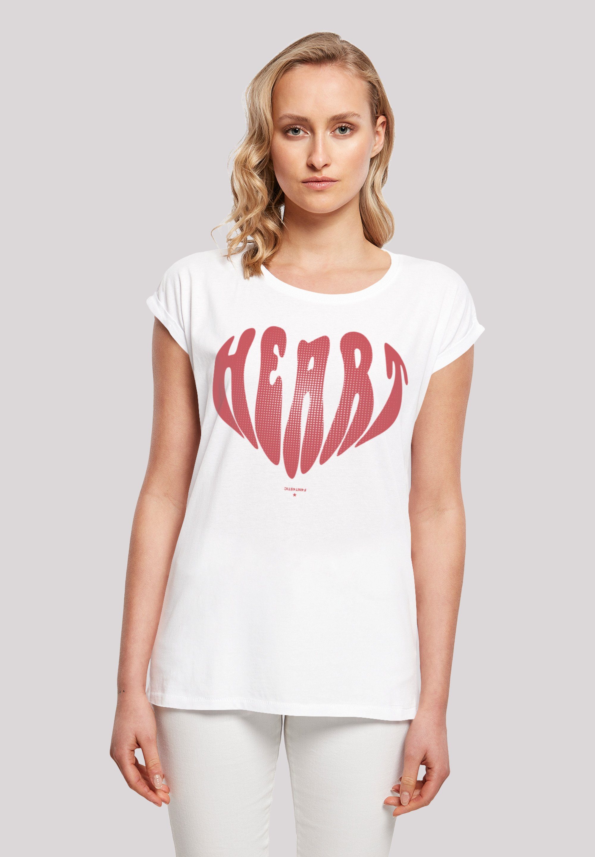 F4NT4STIC T-Shirt "Valentinstag Herz Rot", Print günstig online kaufen