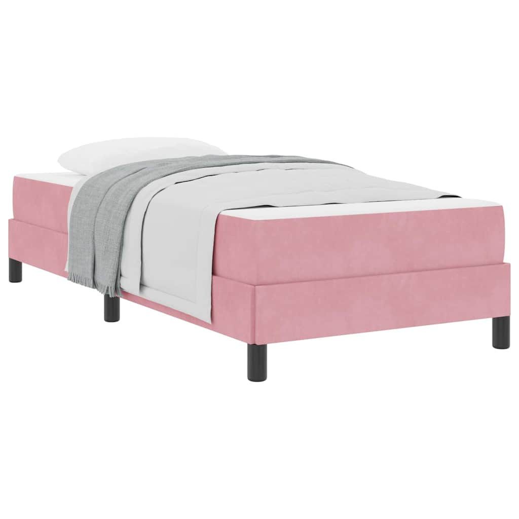 vidaXL Bett Boxspringbett mit Matratze Rosa günstig online kaufen