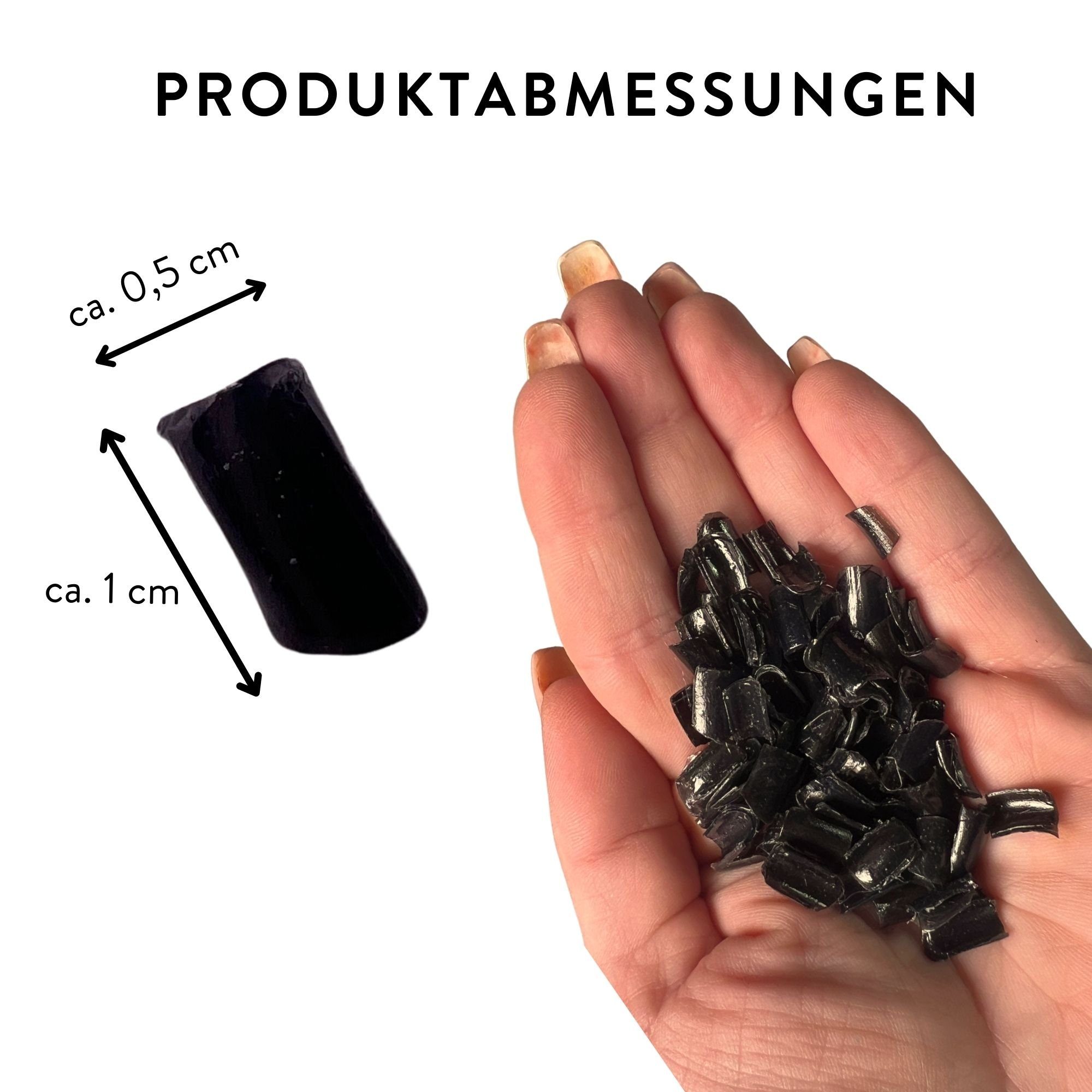 hair2heart Echthaar-Extension Ersatzbondings - Rebonden von Extensions 100 Stück Schwarz