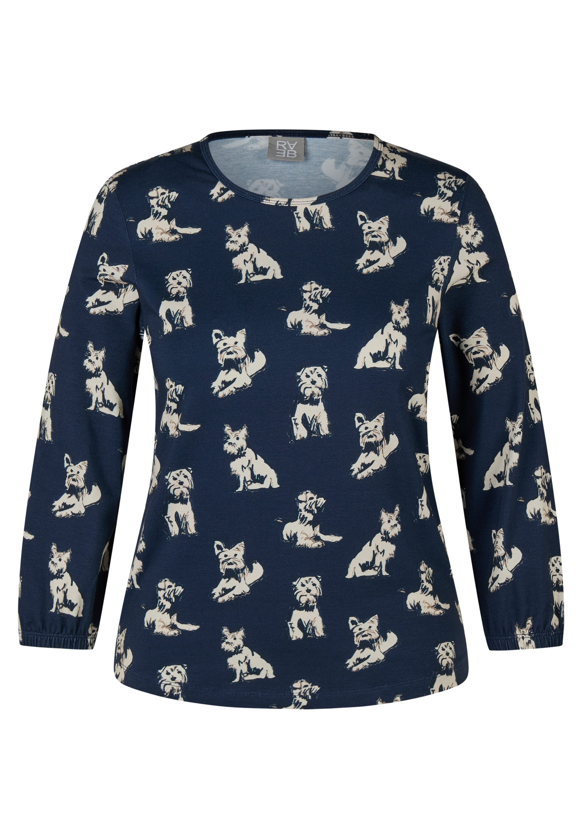 Rabe 3/4-Arm-Shirt mit Hunde-Motiven