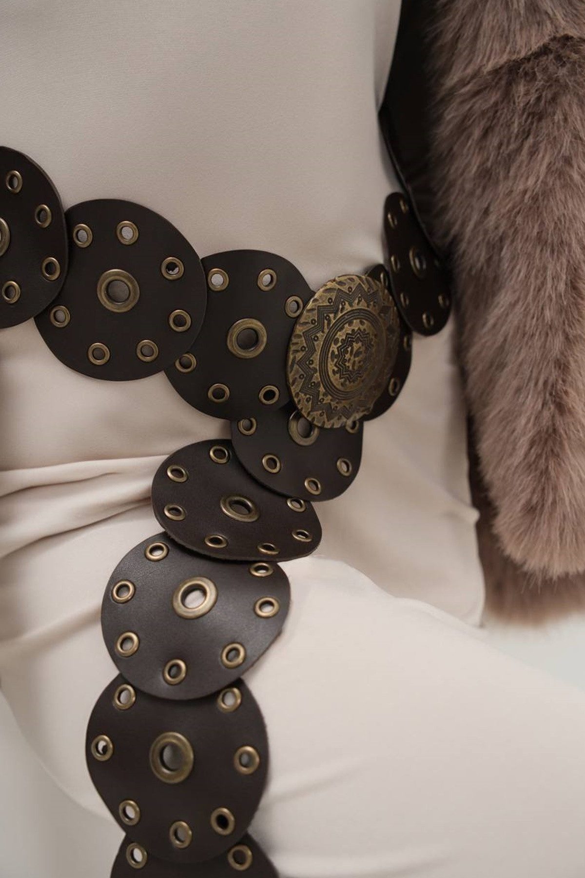 WOMAN VISION Synthetikgürtel Gürtel im Cowboy-Stil mit Medaillonschnalle günstig online kaufen