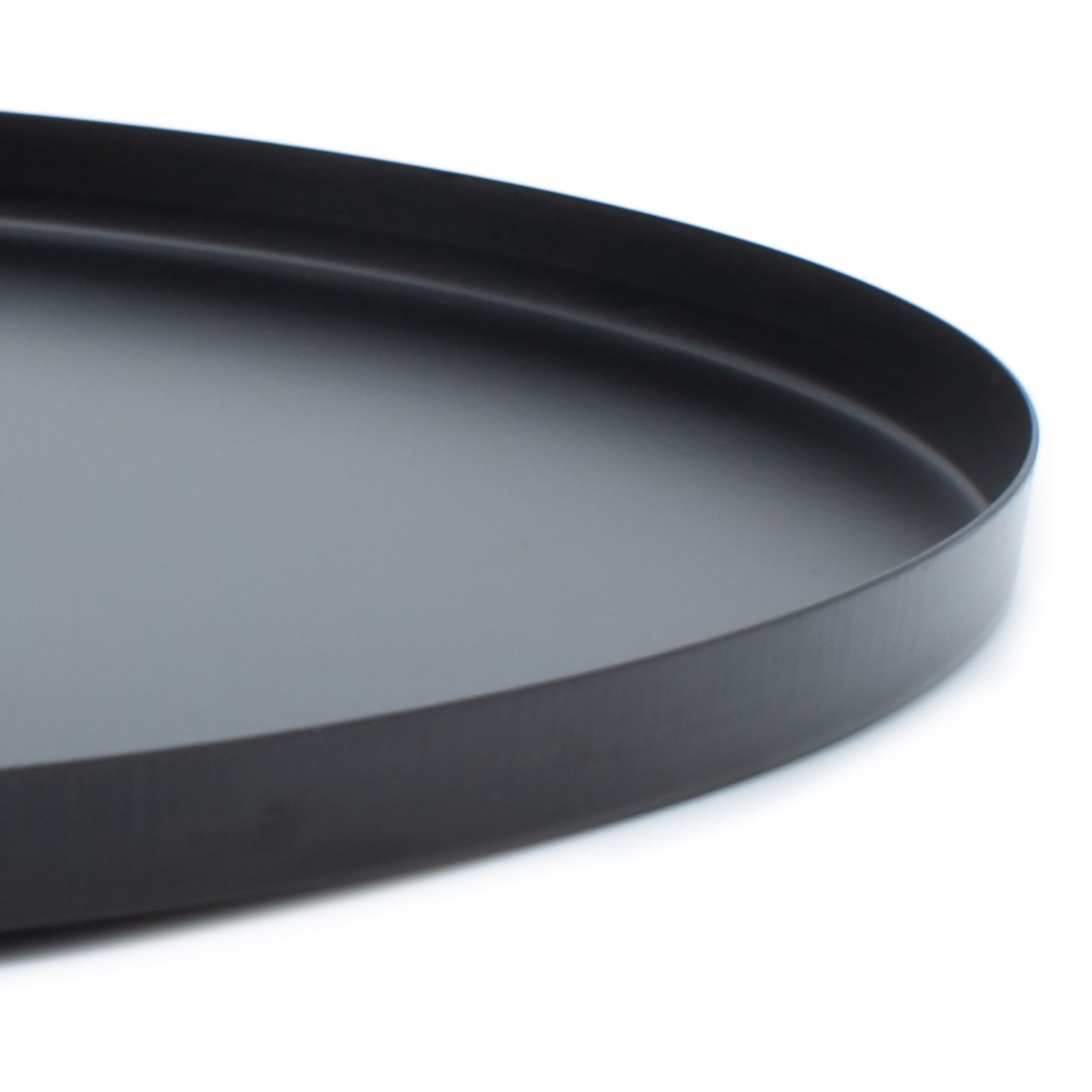 Spetebo Tablett Metall Kerzentablett mit Rand - 30 cm, Metall, (Anzahl, 1-tlg., Stück), Leicht zu reinigen