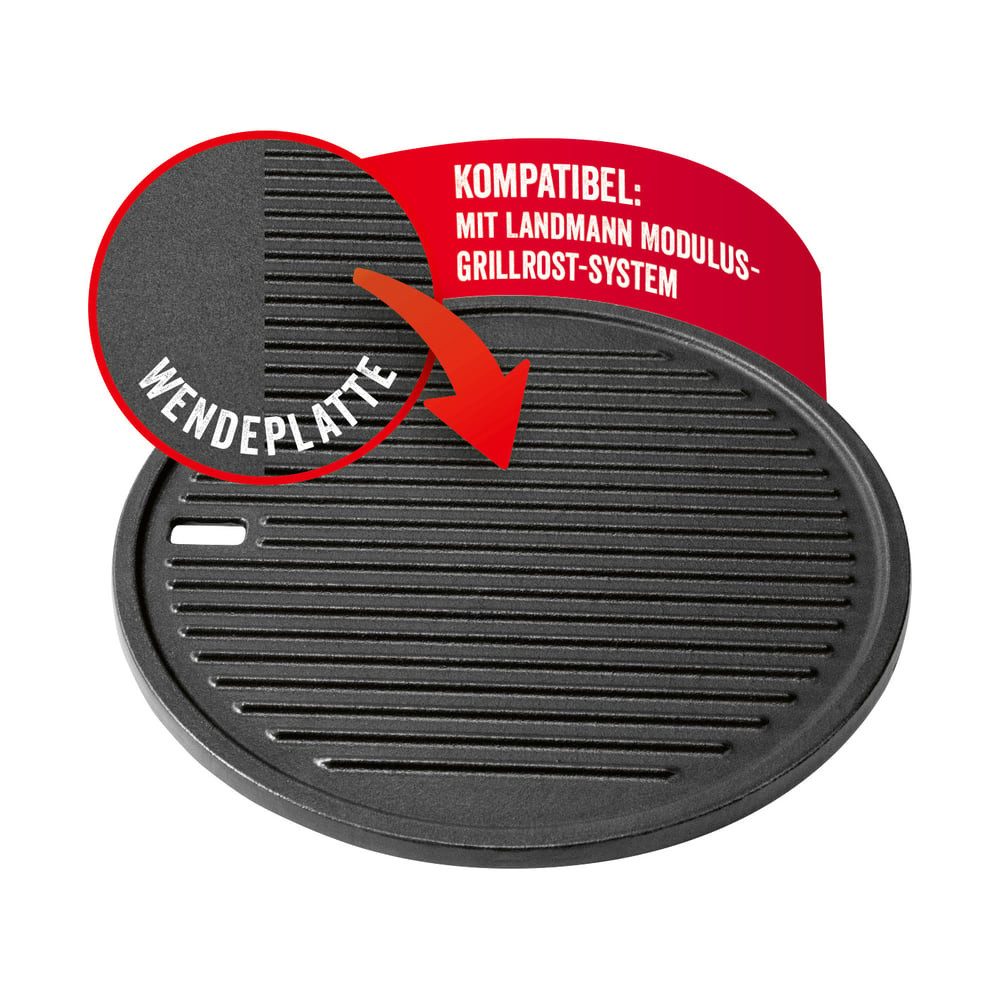 LANDMANN Grillplatte LANDMANN Modulus Grillplatte 30cm Durchmesser