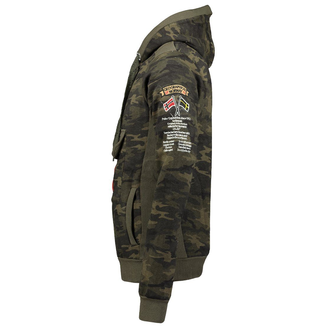 Geographical Norway Kapuzenpullover Gymclass by leyoley mit großer Bauchtasche und warmer Kapuze