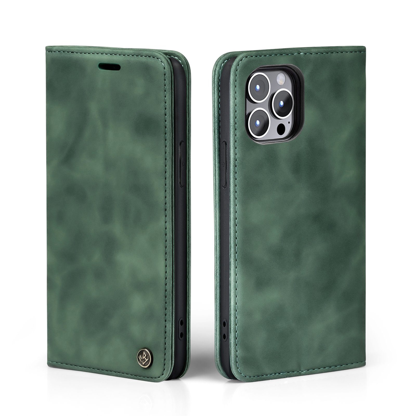 Tec-Expert Handyhülle Tasche Hülle für Apple iPhone 13 Pro Max 6.7 Zoll, 6.7, Cover Klapphülle Case mit Kartenfach Fliphülle aufstellbar