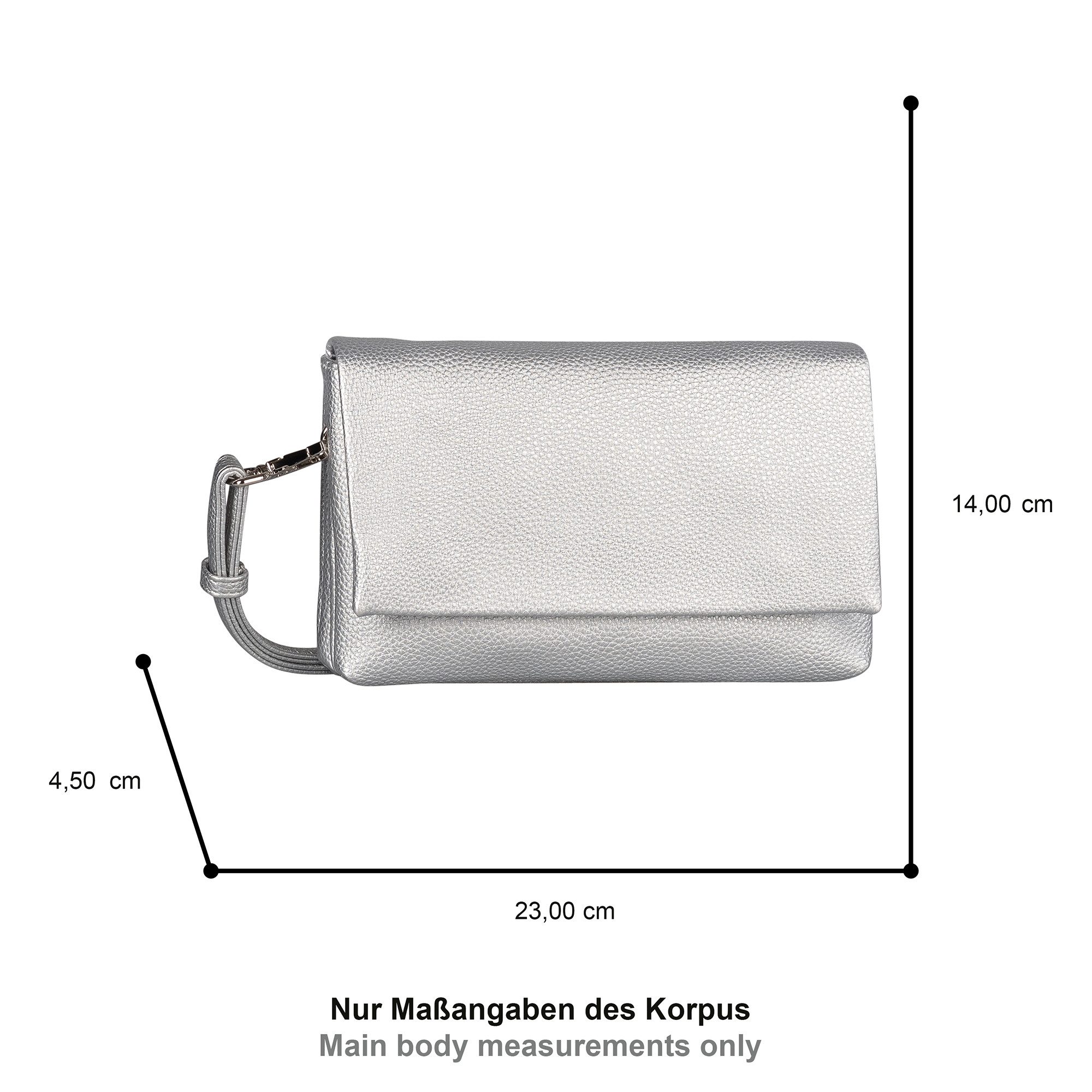 Gabor Abendtasche Salara, schlicht und funktional, mit 2 Kammern je nach Anlass variabel tragbar