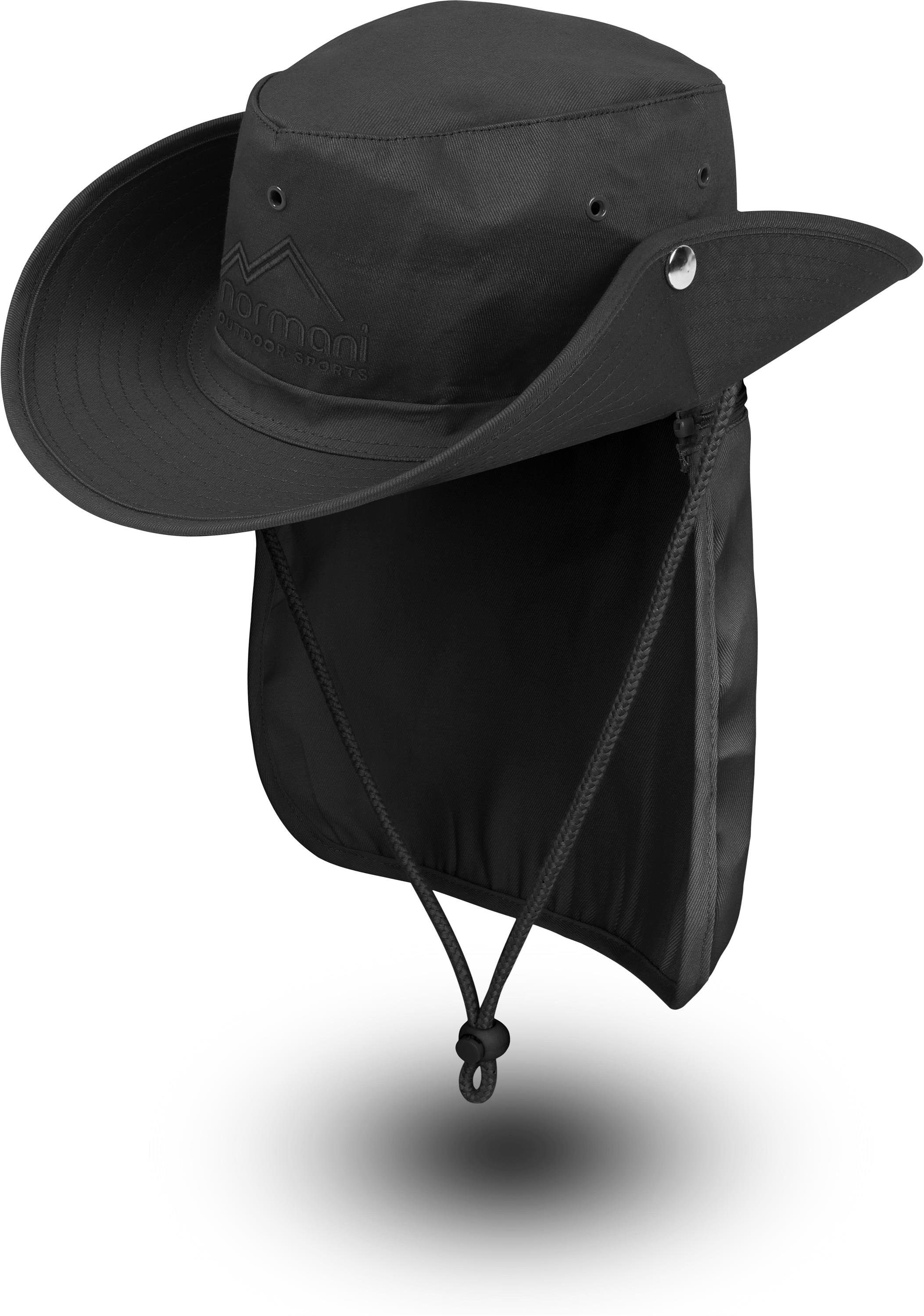 Boonie Hat Krempen Outdoor Hut mit abnehmbarem Nackenschutz Sommer-Hut UV-Schutz 