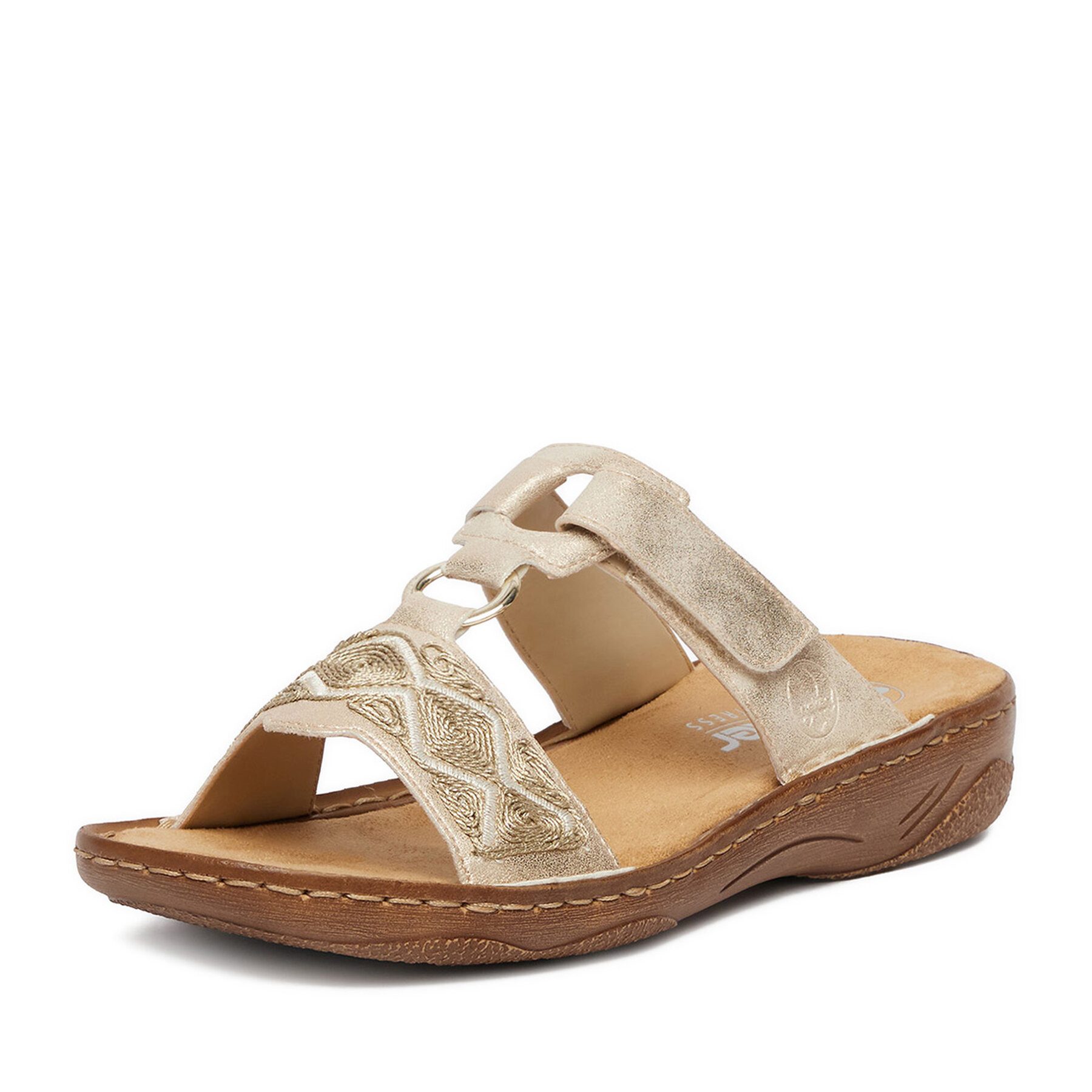 Rieker Rieker Damen-Flip-Flops Gold V2864-60 Badepantolette