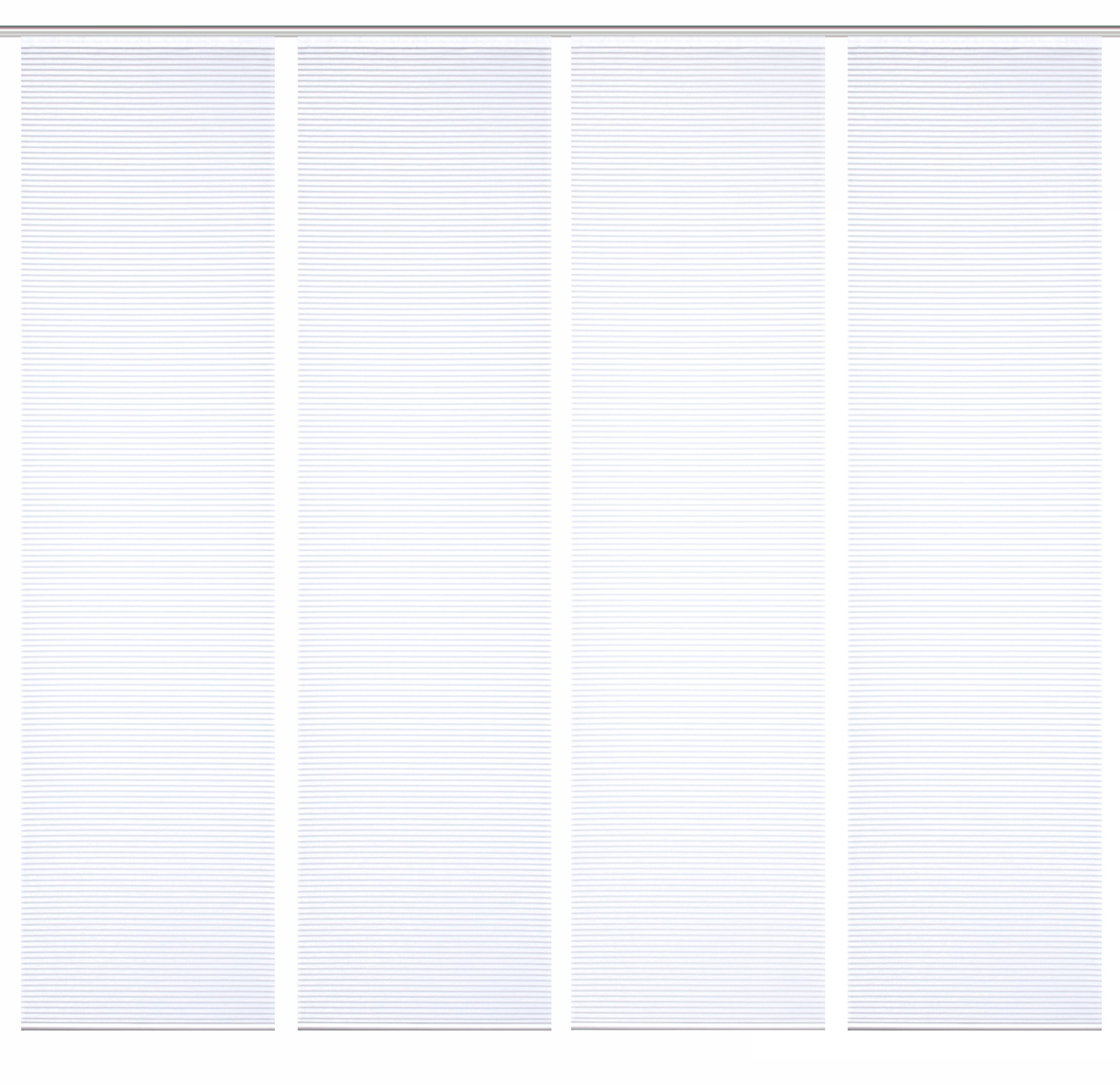 HOME in green Schiebegardine ROMOLUS (4 St), Paneelwagen, halbtransparent, SET DIGITALDRUCK,BAMBUSOPTIK RECYCELT