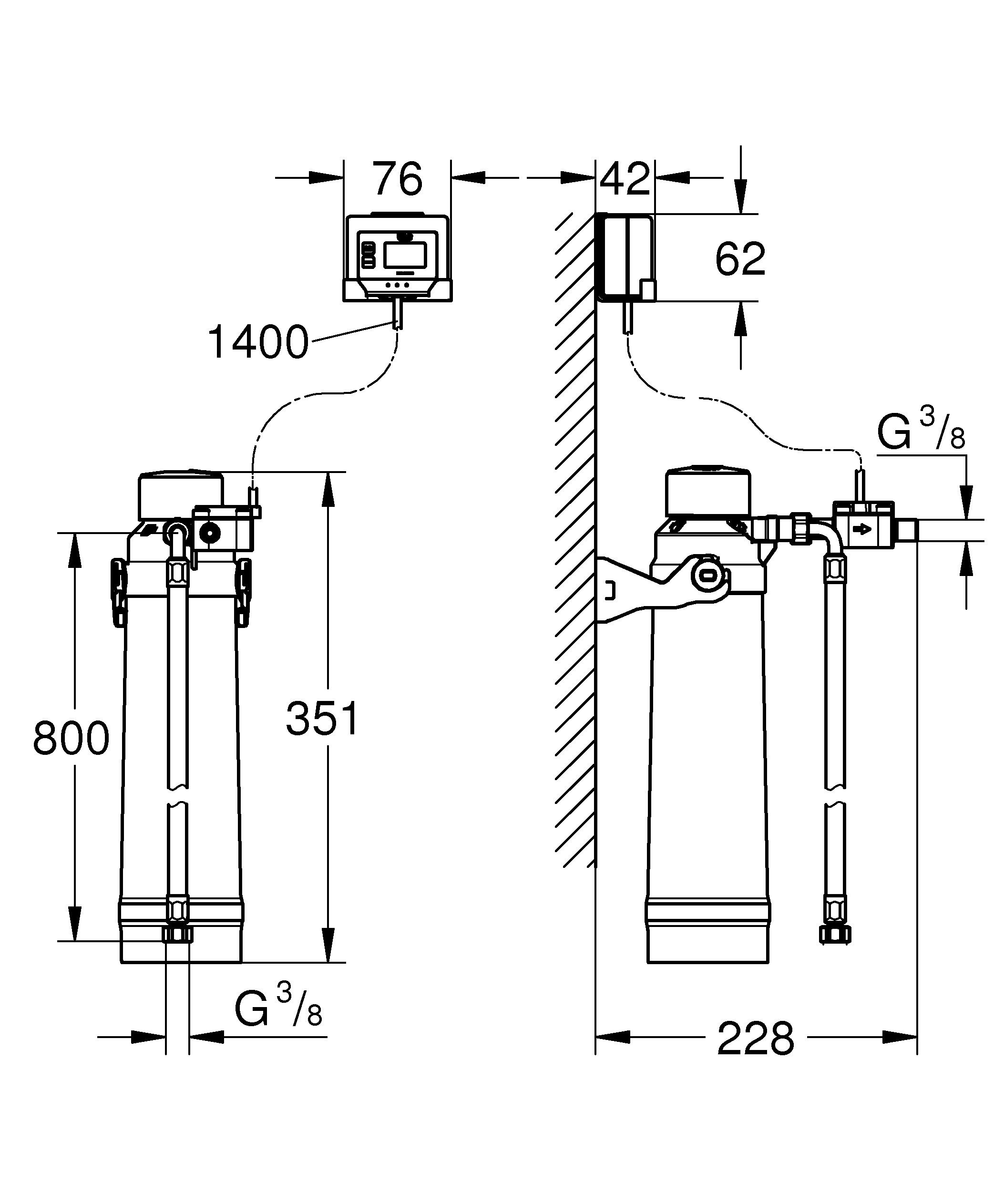 Grohe Wasserfilter Filter Starter Set, Magnesium + Zink (40875000)