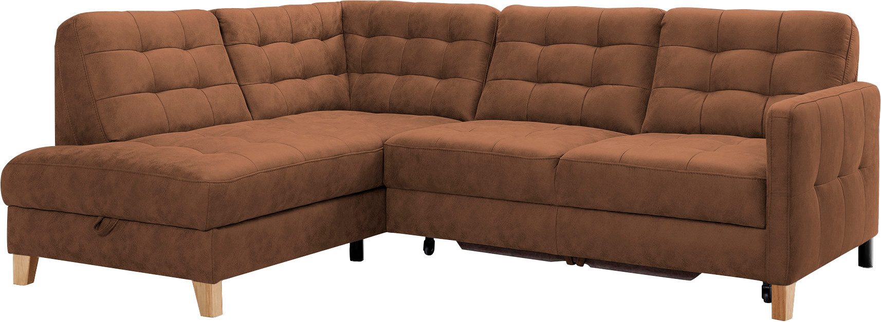 exxpo - sofa fashion und in vielen mit Elio, Bettfunktion wahlweise Bettkasten, Ecksofa Bezugsqualitäten
