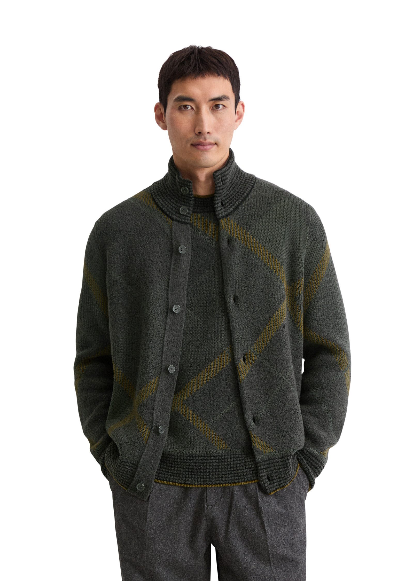 Marc O'Polo Cardigan mit Farb- und Strukturmix günstig online kaufen