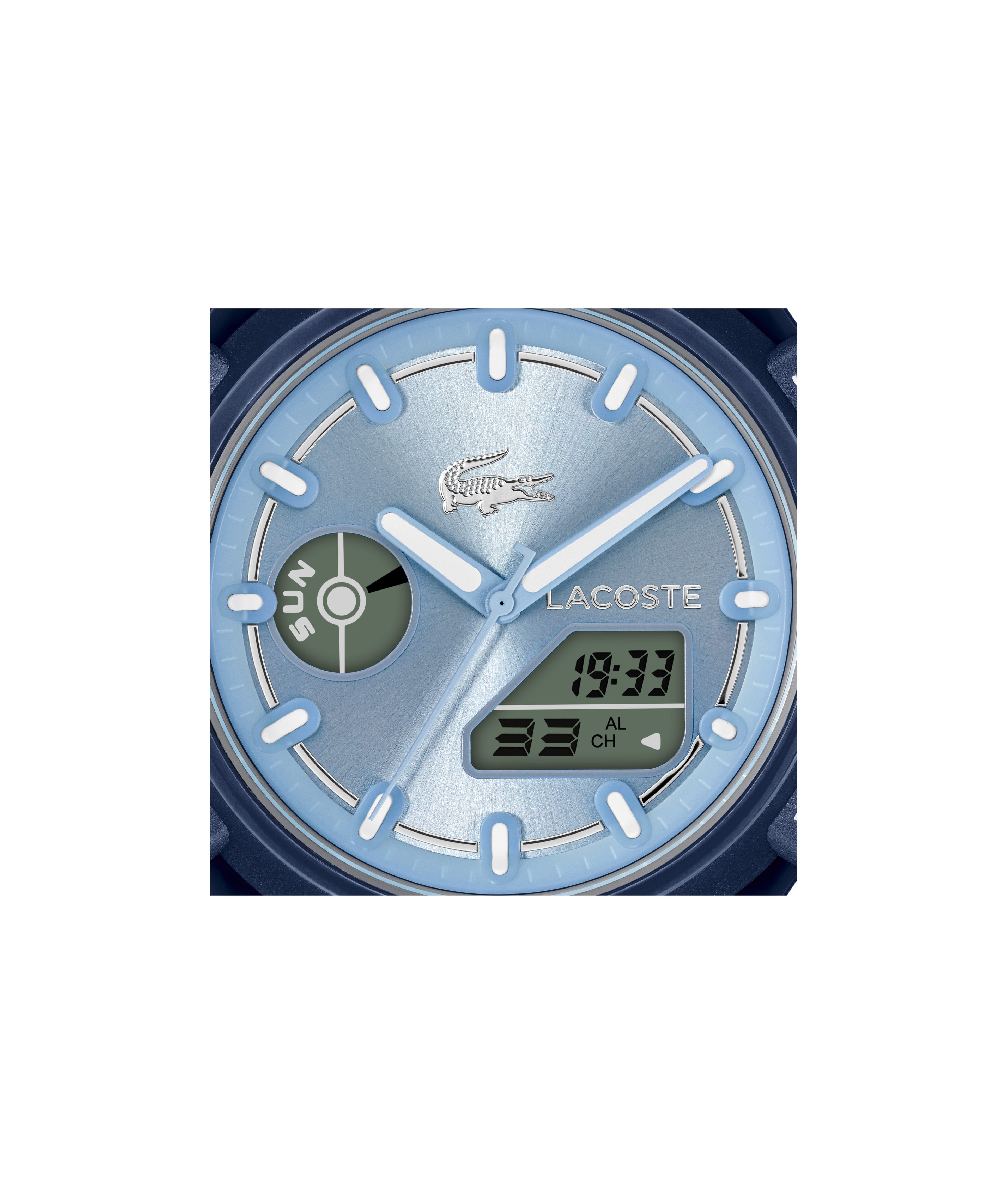 Lacoste Digitaluhr LC33 2001476, Quarzuhr, Armbanduhr, Damenuhr, Herrenuhr, Silikonarmband, digital