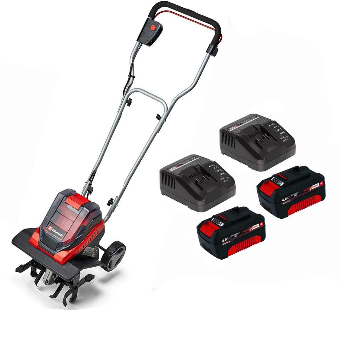 Einhell Akku-Motorhacke Bodenhacke GE-CR 30 Li-Akku 4.0 Ah 36V,(2 X 18V) Power X- Change