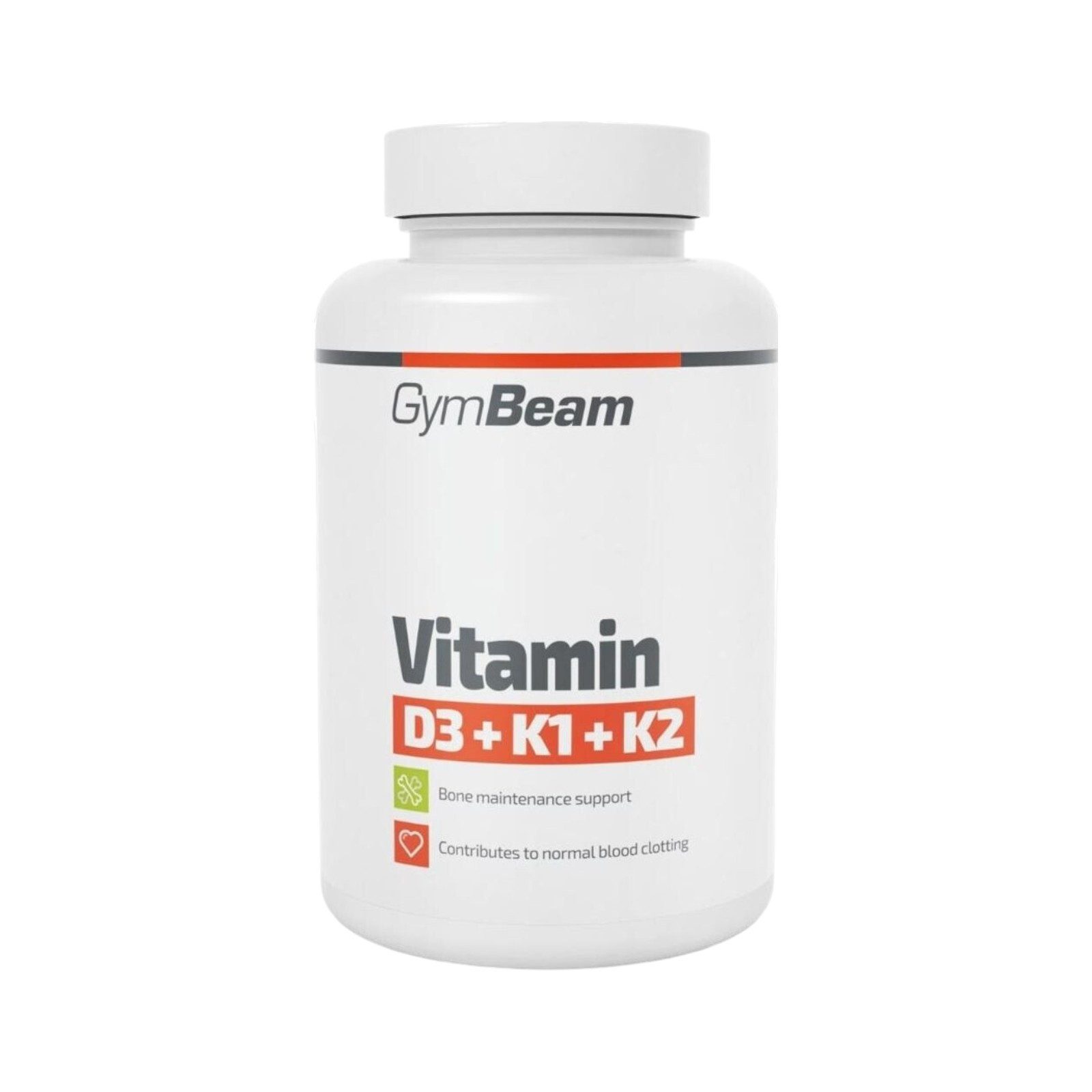 GymBeam Vitamin D3 + K1 + K2 Kapseln, 120 St., 18 g