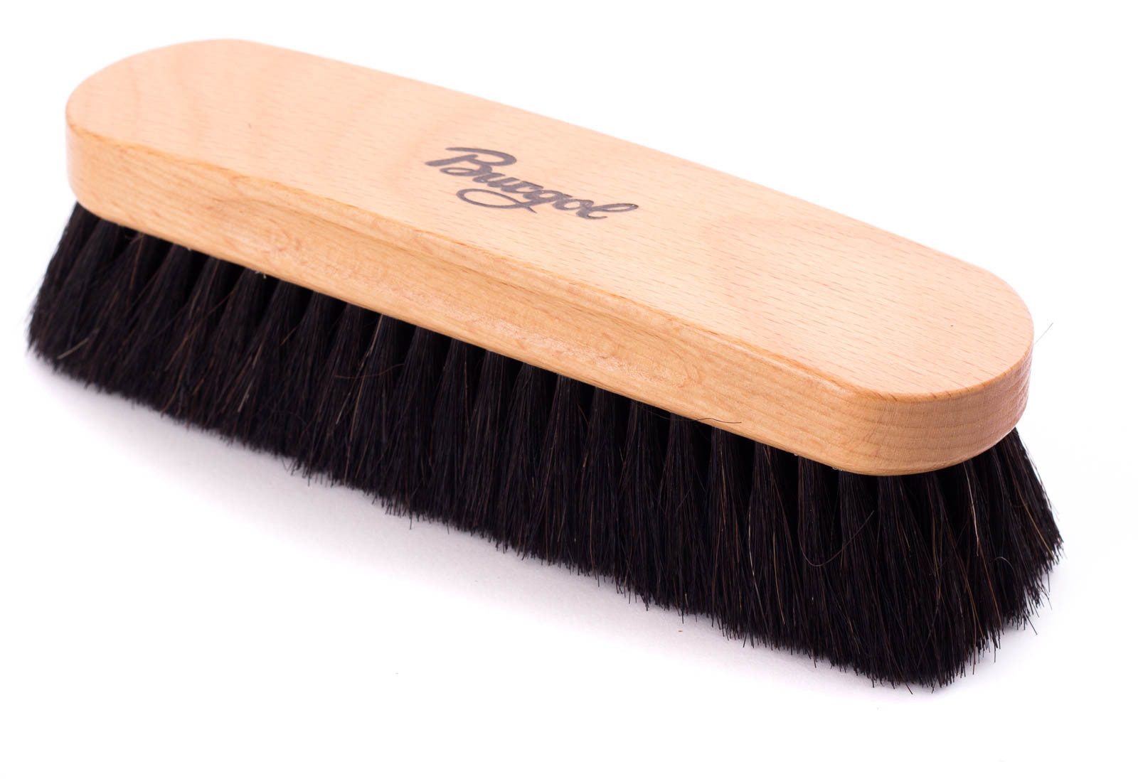 Burgol Schuhputzbürste Burgol Rosshaarbürste Polierbürste schwarz / 30mm Haarlänge