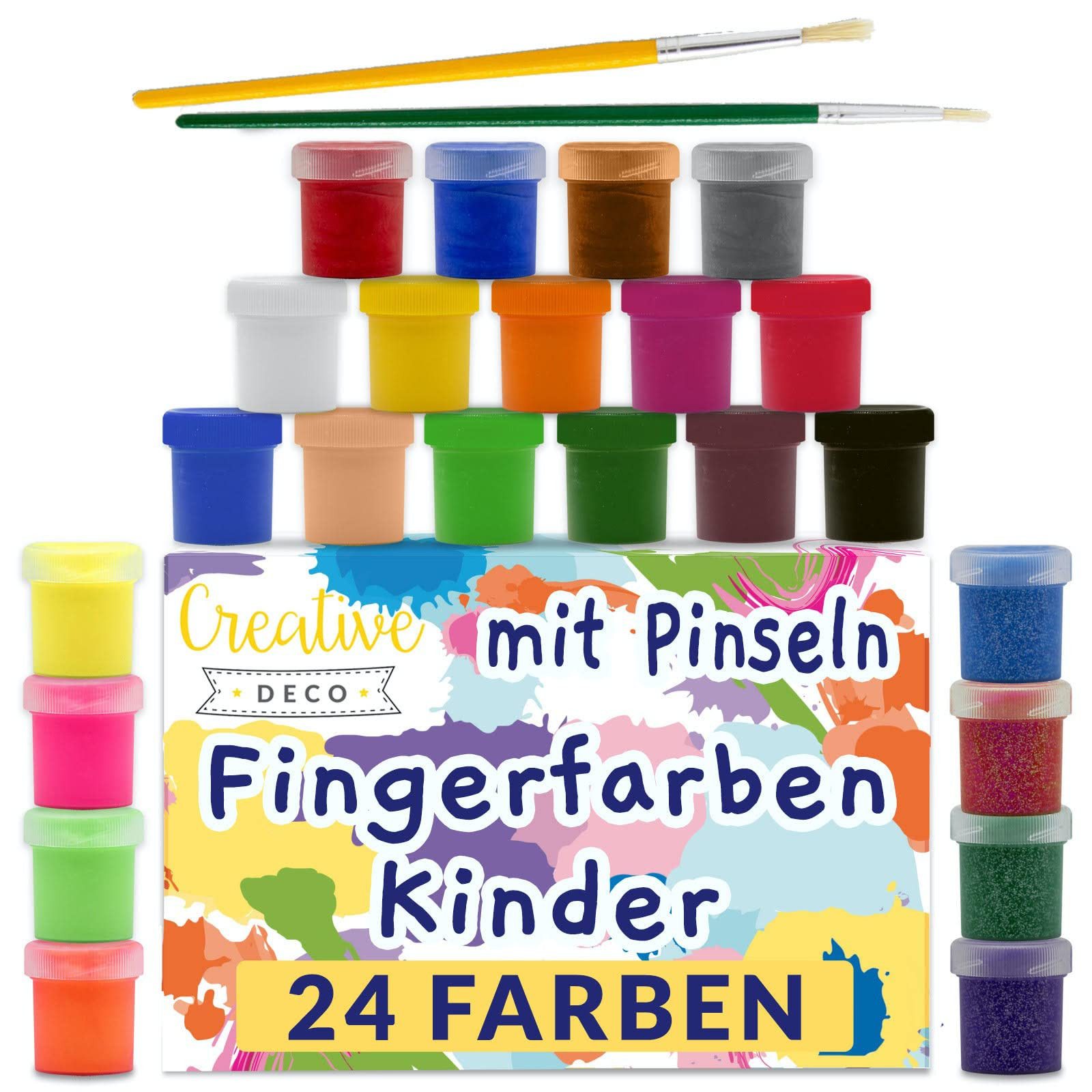 Creative Deco Fingerfarbe Fingerfarben Kinder Bastelfarben