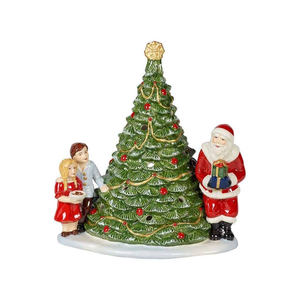 Windlicht Christmas Toys Santa am Baum