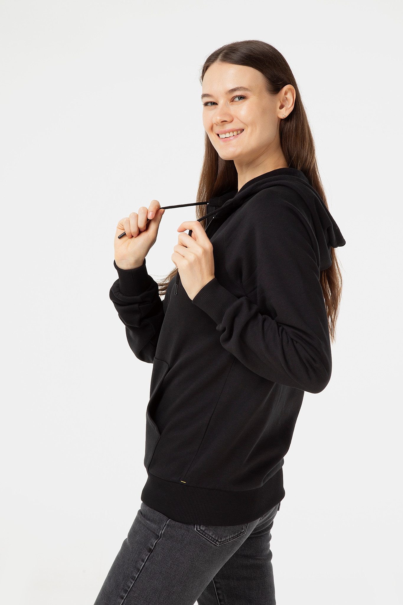 Evermind Kapuzennickijacke Unisex Kapuzenjacke aus Bio-Baumwolle – fair produziert & nachhaltig