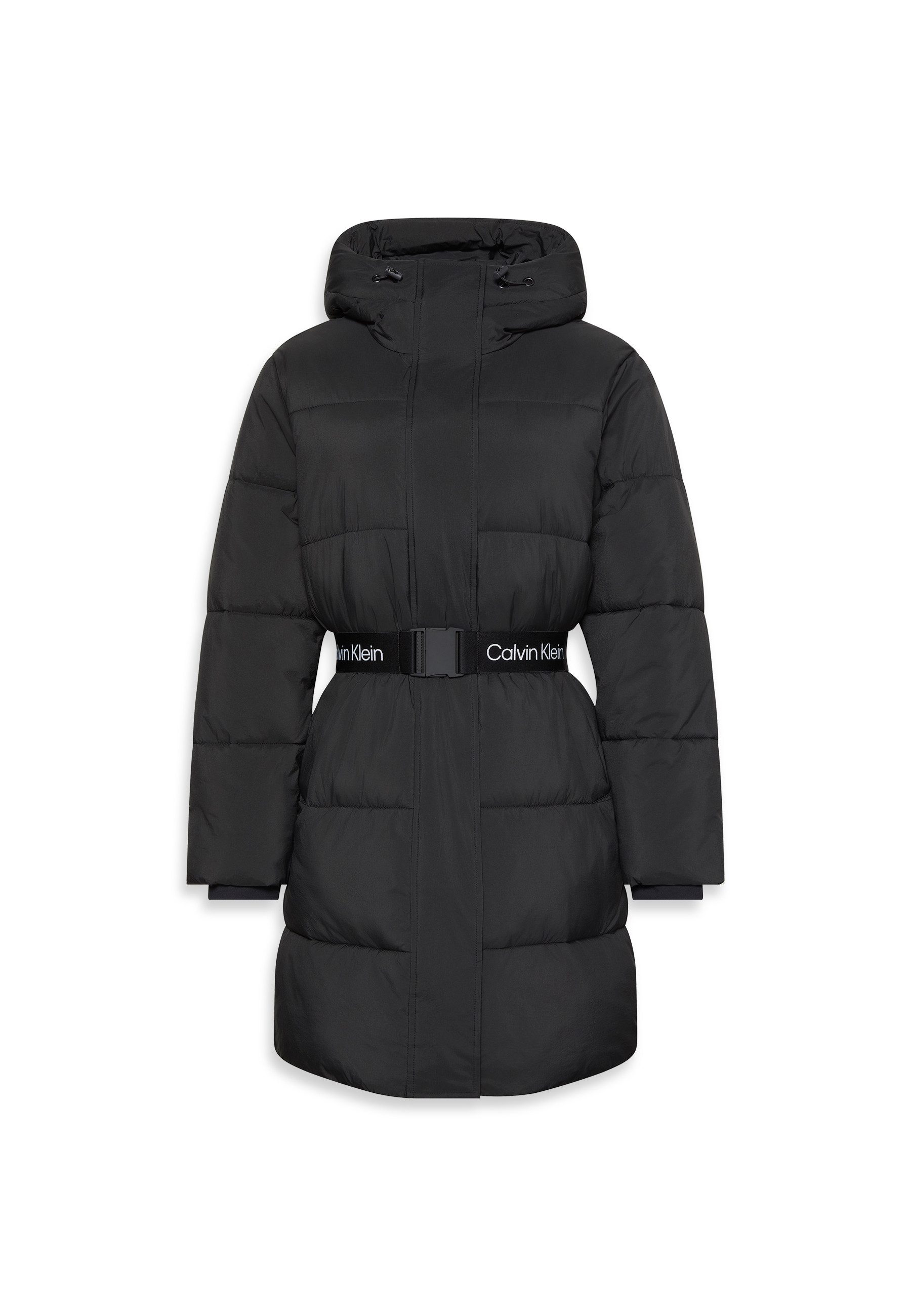 Calvin Klein Jeans Steppmantel BELTED MIDWEIGHT LONG PUFFER Mit Rundhalsausschnitt, regular fit
