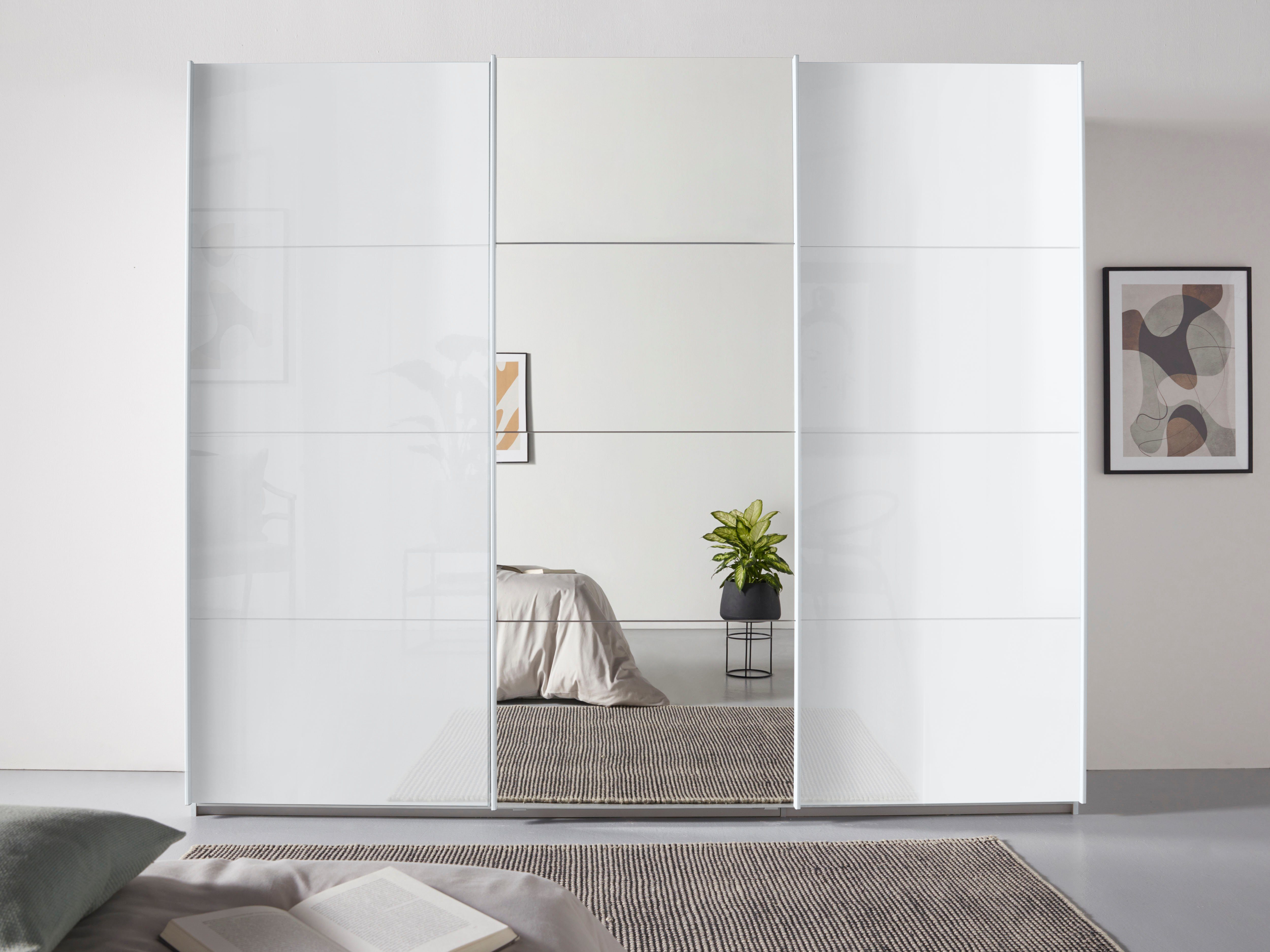 Schwebetürenschrank Kleiderschrank Schrank Garderobe TOPSELLER OTELI inkl. Inneneinteilung
