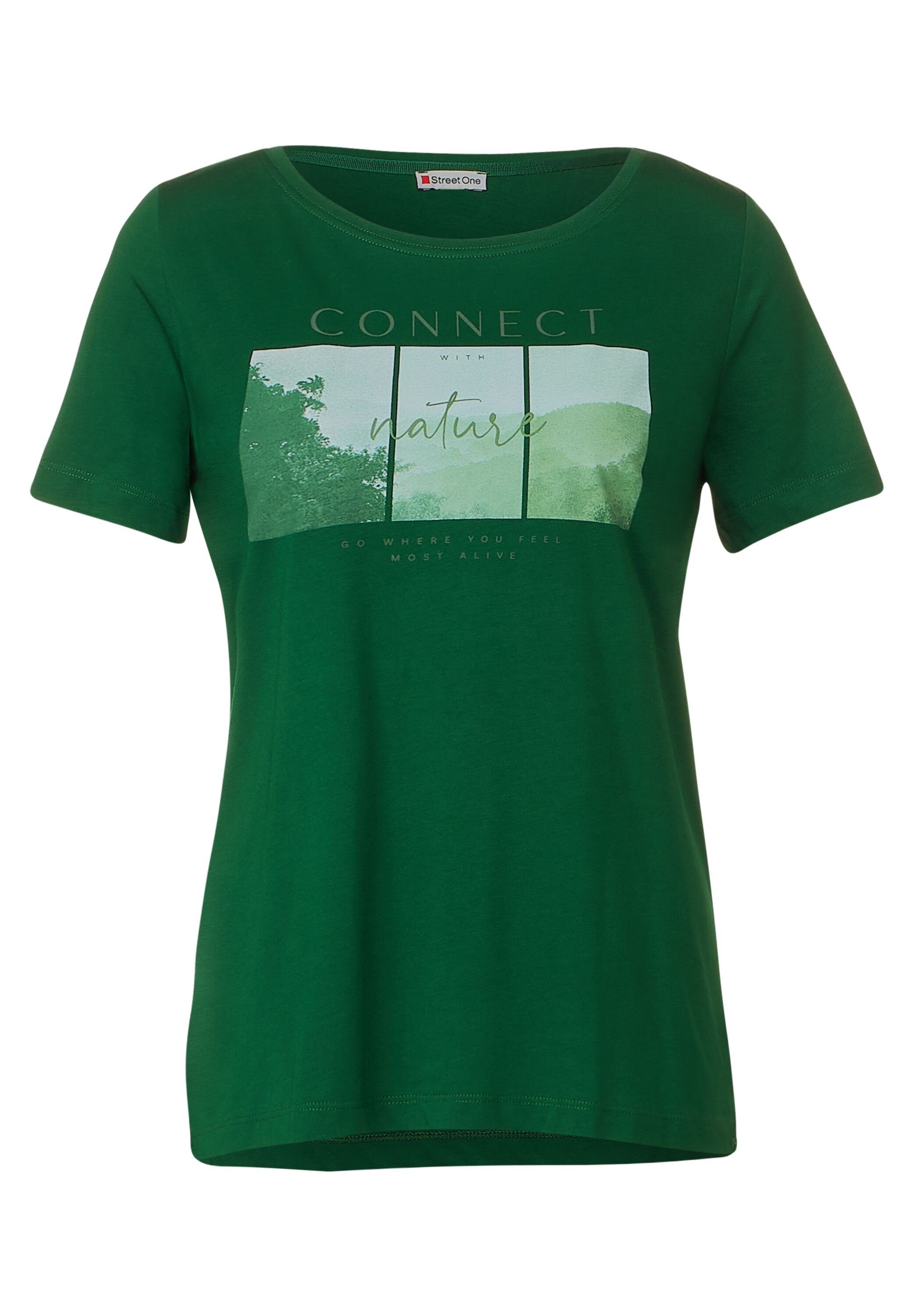 Kurzarmshirt STREET ONE gentle green