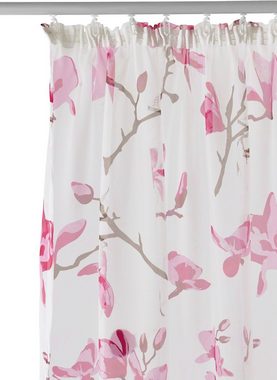 Gardine Orchidee, my home, Kräuselband (1 St), transparent, Voile, Transparent, Voile, Polyester
