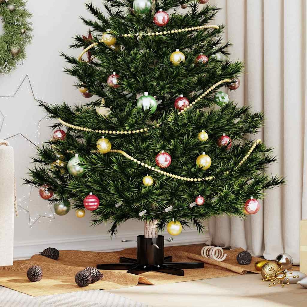 vidaXL Christbaumständer Weihnachtsbaumständer 1.73 Schwarz 50 x 50 x 15,5 cm Stahl (1-tlg)