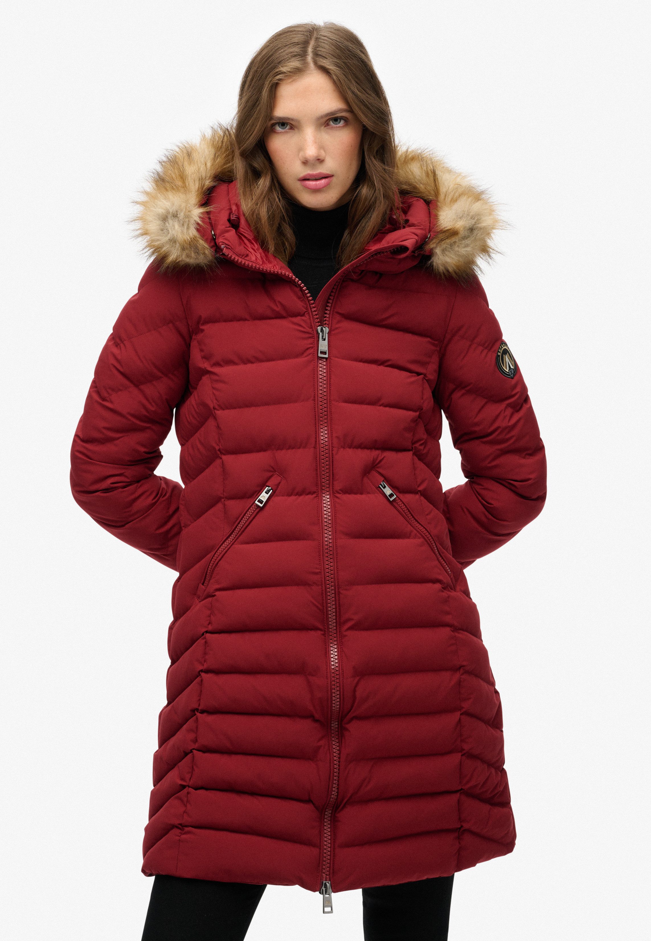 Superdry Steppjacke FUJI FAUX FUR HOOD günstig online kaufen