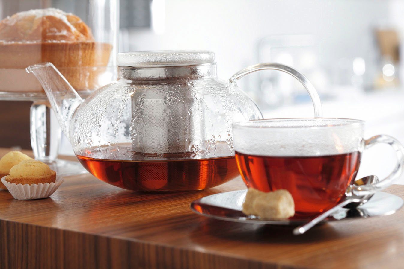LEONARDO Teekanne MOON, 1,2 l, 1200 ml, herausnehmbares Teesieb