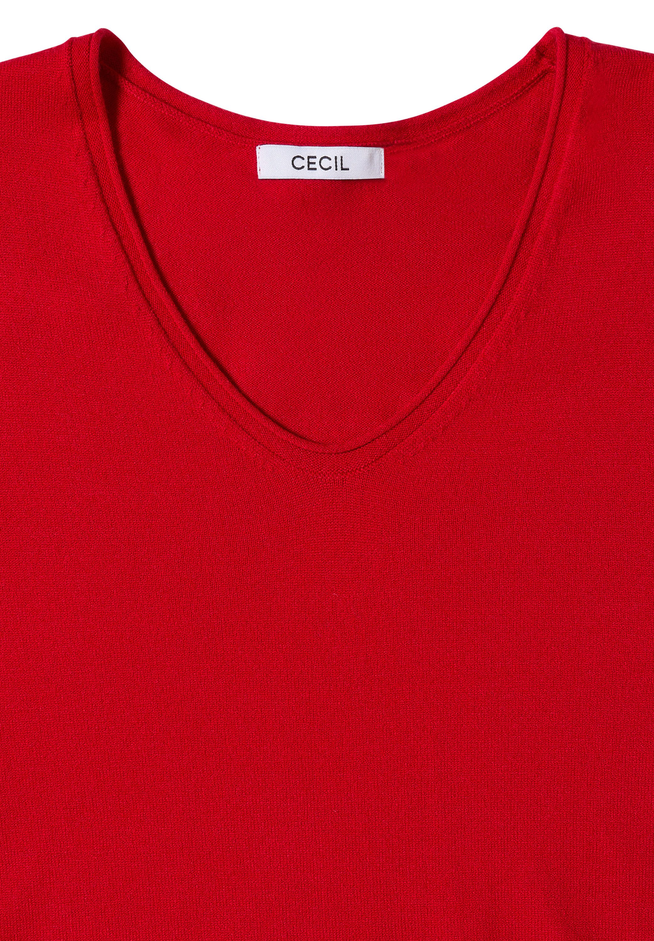 CECIL Strickpullover mit Materialmix