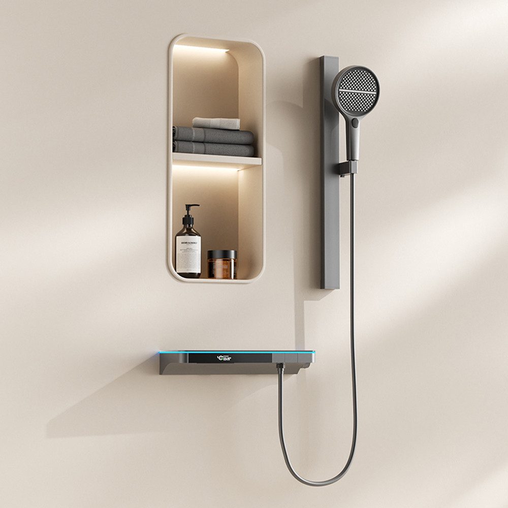 Topcony Stangenbrause-Set Duschsystem mit Thermostat, Digitalanzeige Duscha günstig online kaufen