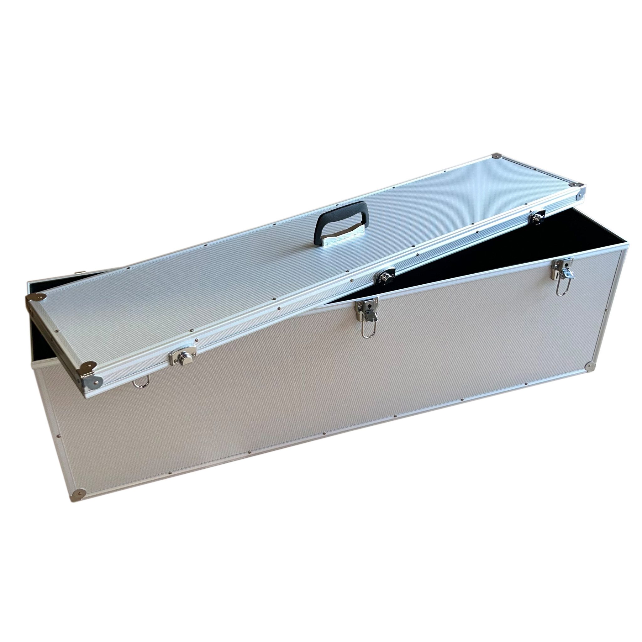 ECI Tools Werkzeugkoffer Koffer (LBH) 110x25x35cm Silber Deckel abnehmbar Messgeräte Musik EDV – Bild 4 von 5